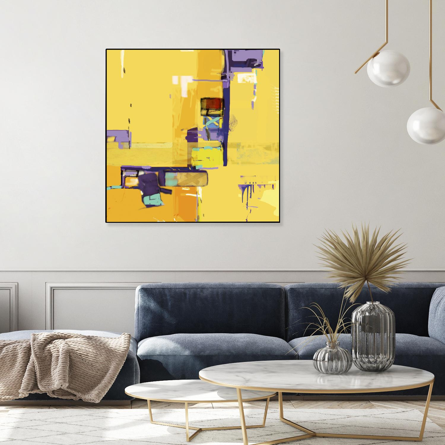 Compromise II by Daniel Tollas on GIANT ART - purple abstract