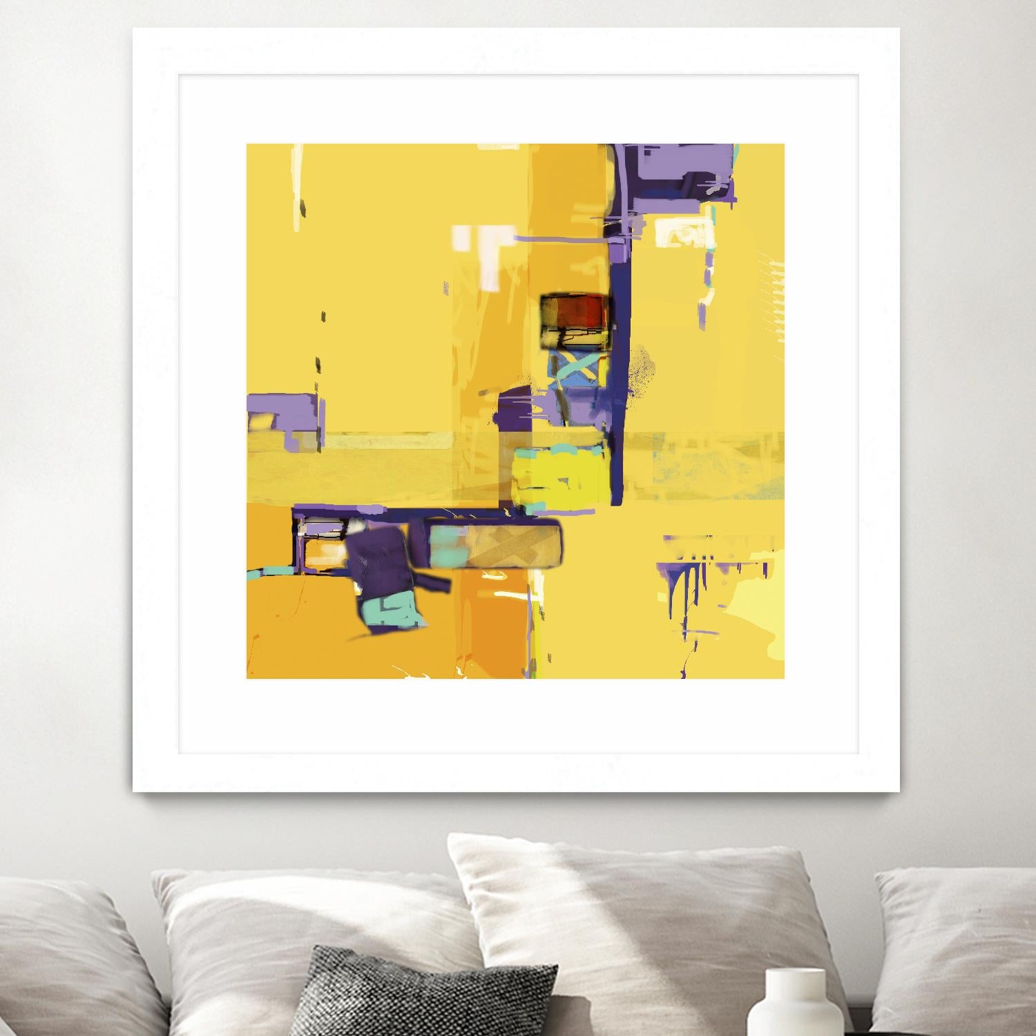 Compromise II by Daniel Tollas on GIANT ART - purple abstract