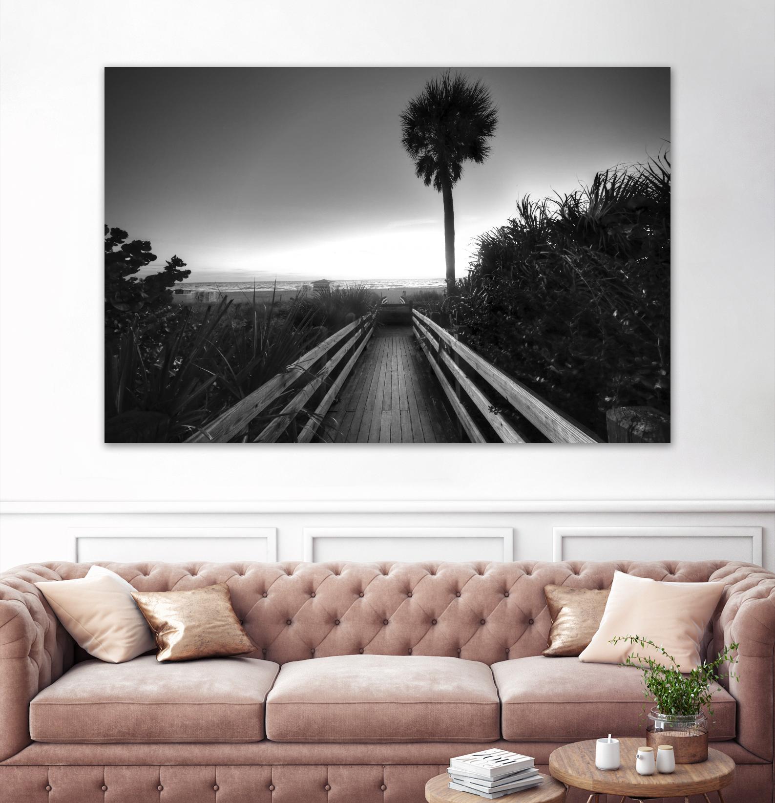 Beach Walk by Peter Dulis on GIANT ART - white tropical