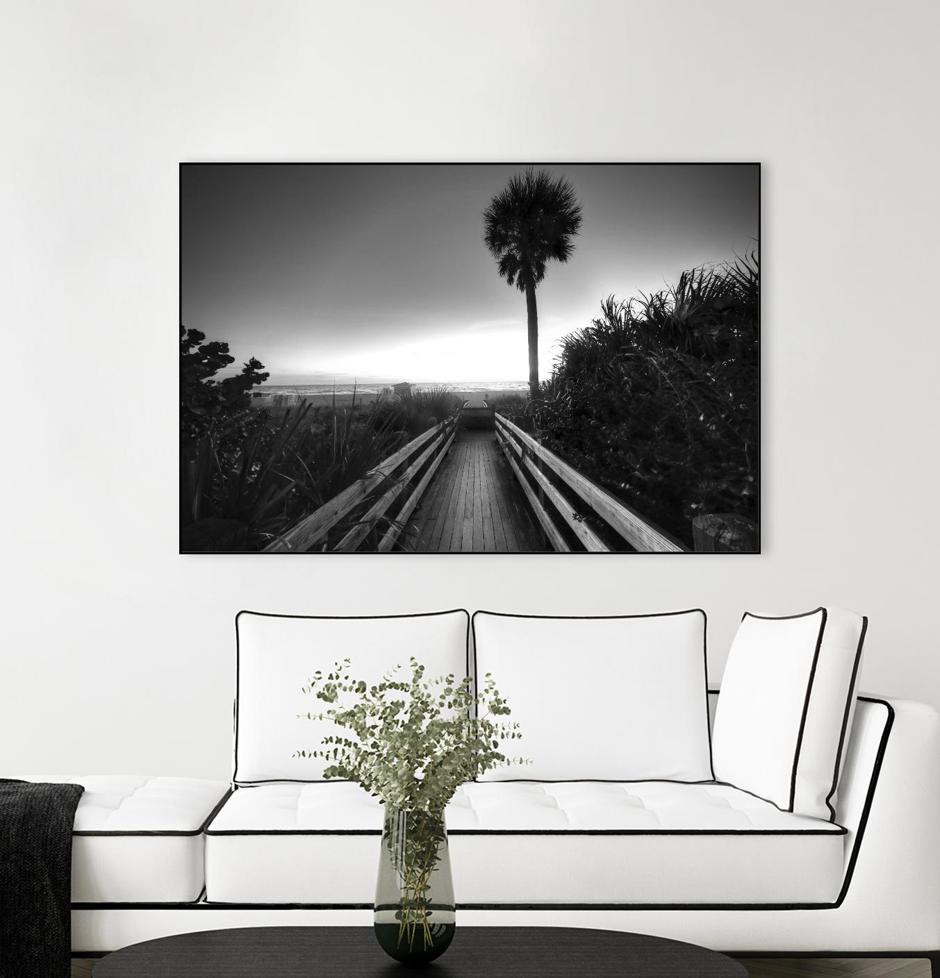 Beach Walk by Peter Dulis on GIANT ART - white tropical