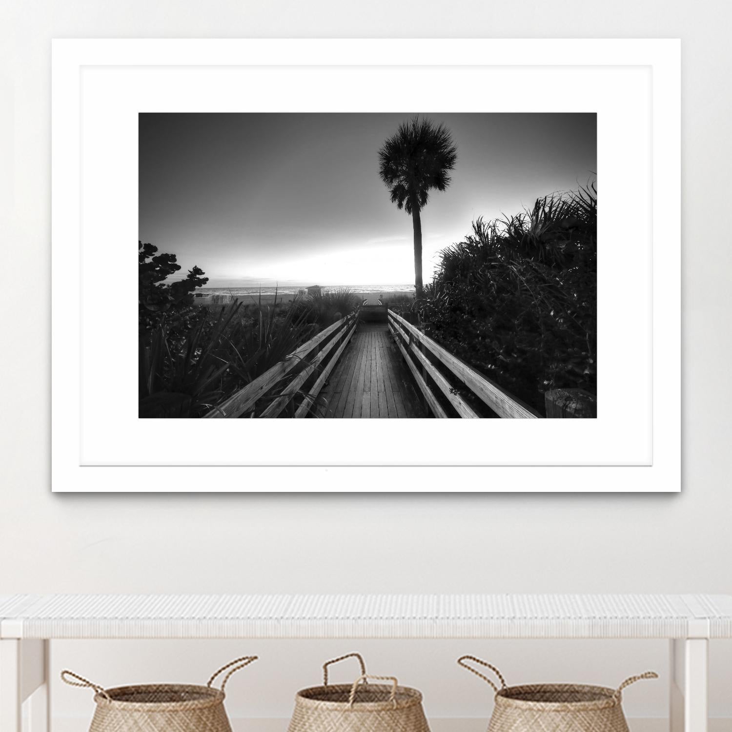 Beach Walk by Peter Dulis on GIANT ART - white tropical