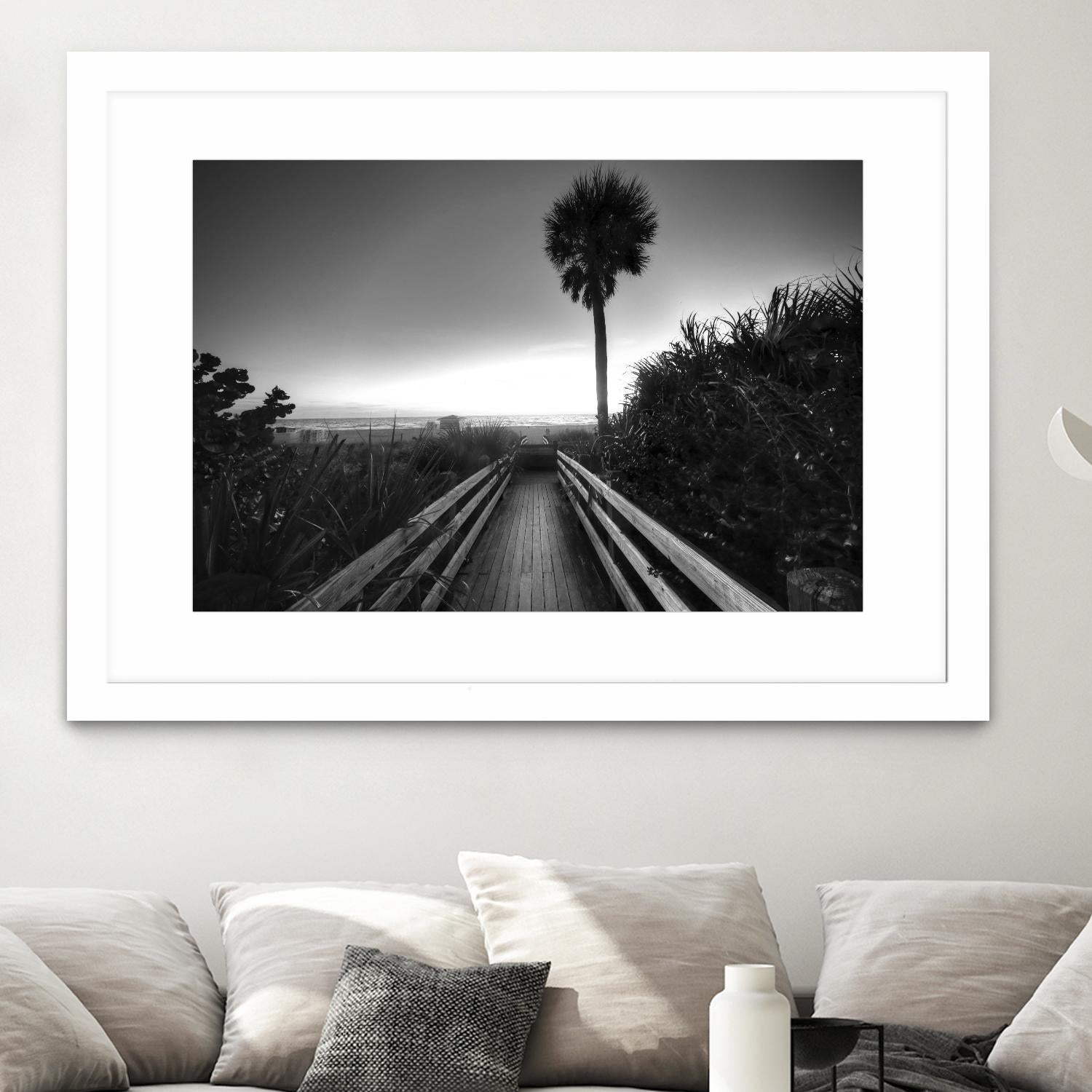 Beach Walk by Peter Dulis on GIANT ART - white tropical