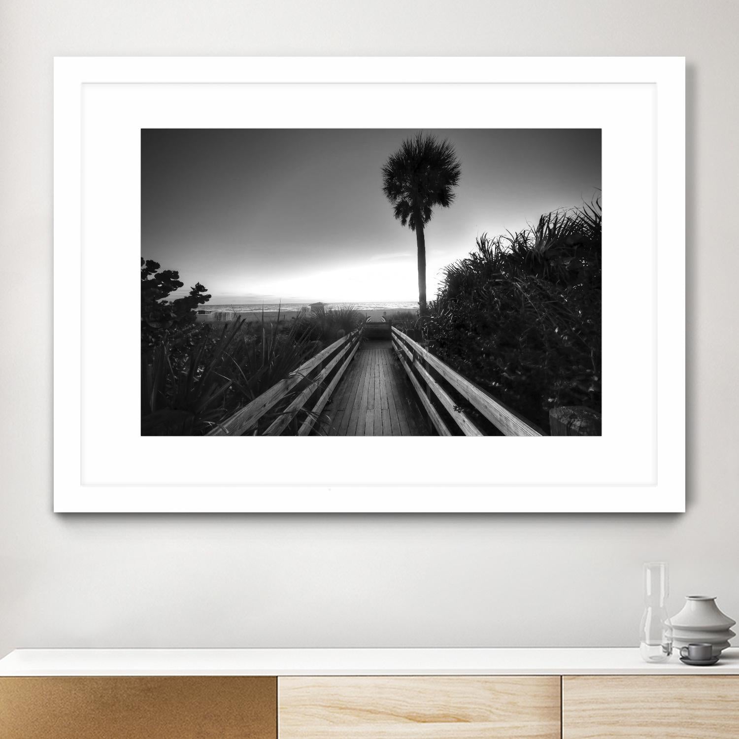 Beach Walk by Peter Dulis on GIANT ART - white tropical