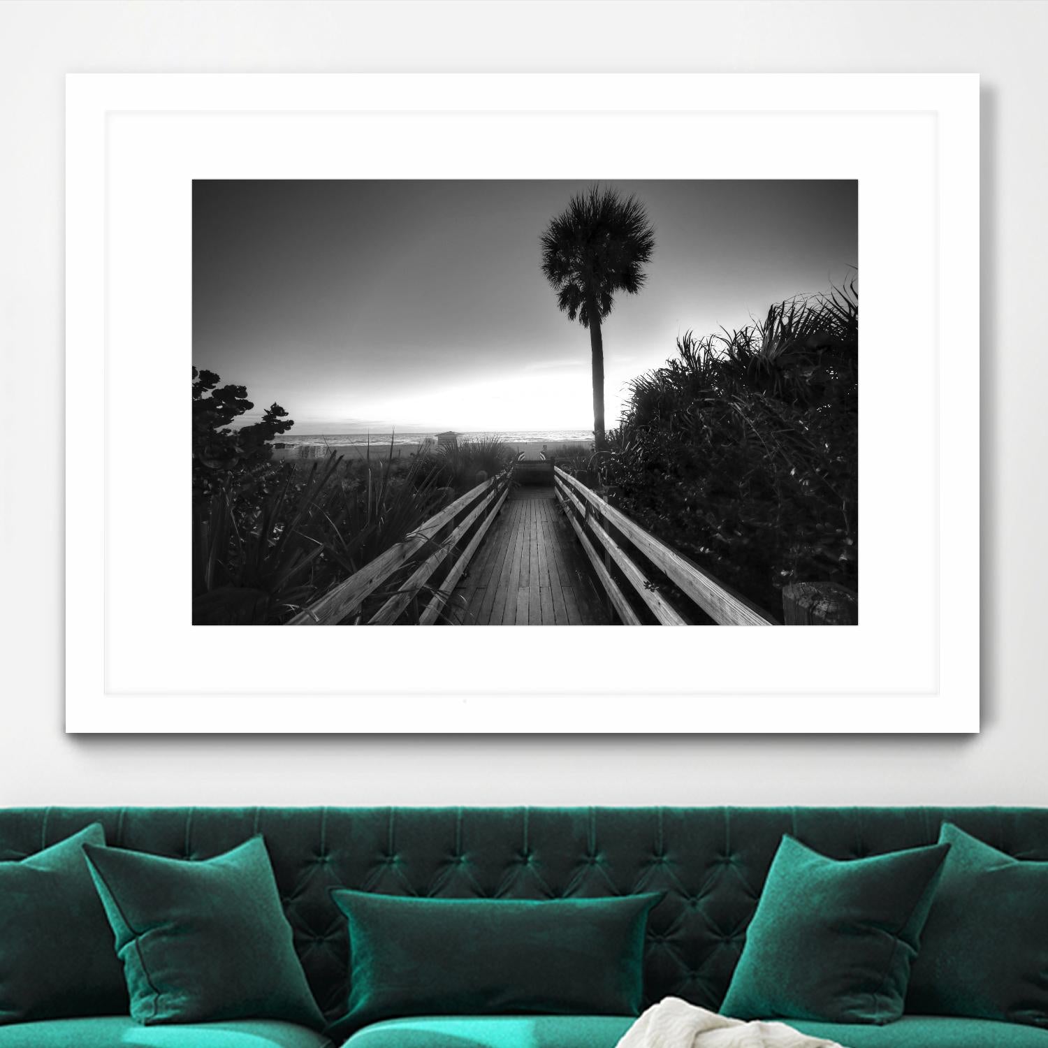 Beach Walk by Peter Dulis on GIANT ART - white tropical