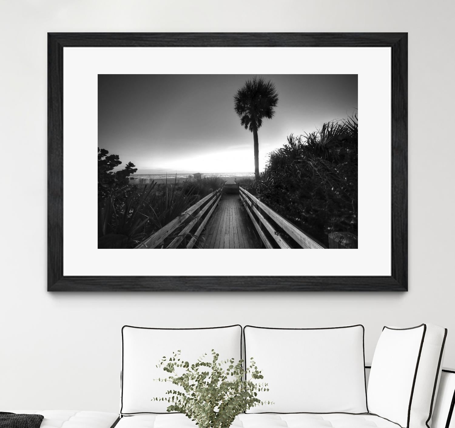 Beach Walk by Peter Dulis on GIANT ART - white tropical