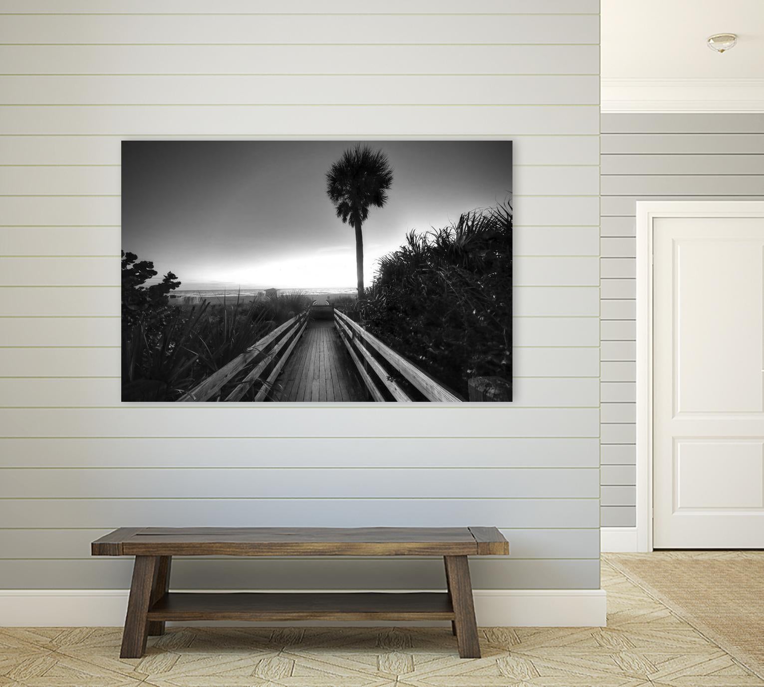 Beach Walk by Peter Dulis on GIANT ART - white tropical