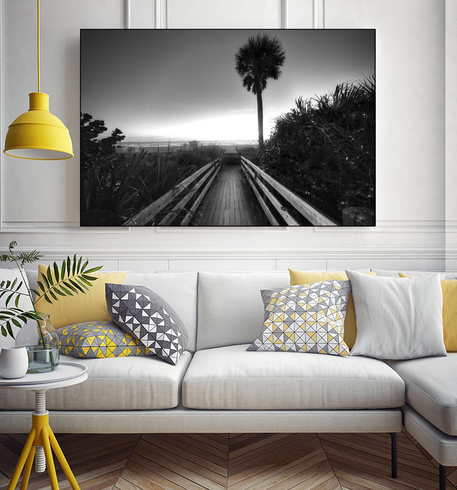 Beach Walk by Peter Dulis on GIANT ART - white tropical