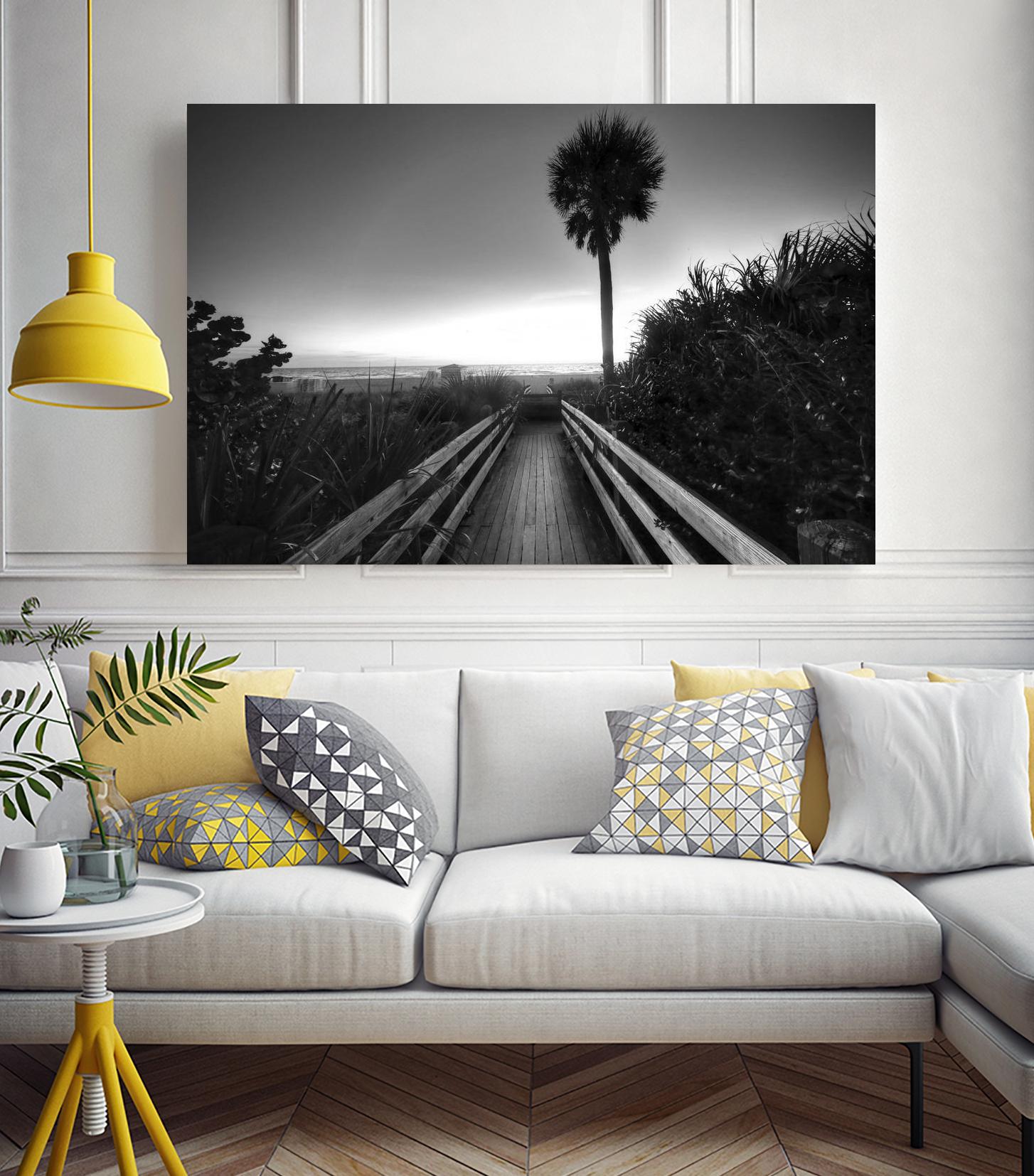 Beach Walk by Peter Dulis on GIANT ART - white tropical