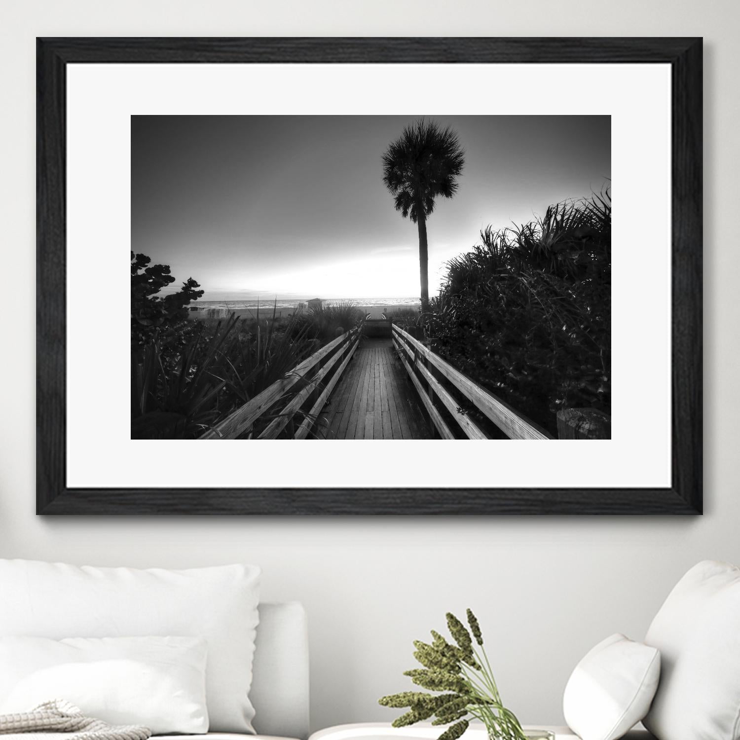 Beach Walk by Peter Dulis on GIANT ART - white tropical