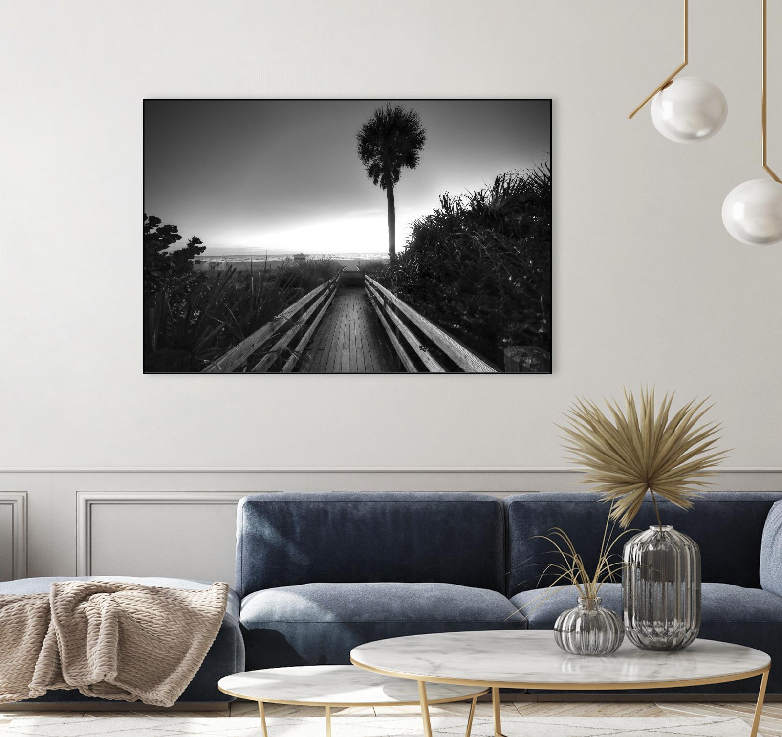 Beach Walk by Peter Dulis on GIANT ART - white tropical