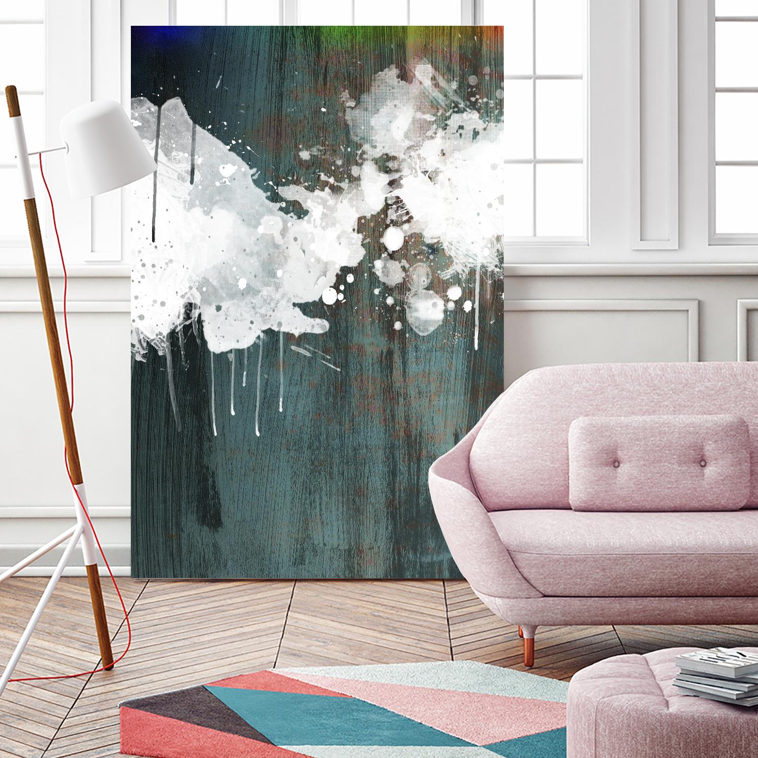 Clouds II by Enrico Varrasso on GIANT ART - blue abstract