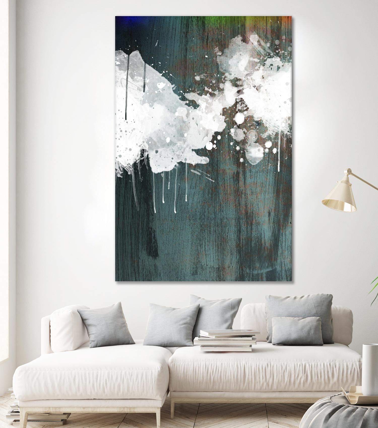 Clouds II by Enrico Varrasso on GIANT ART - blue abstract