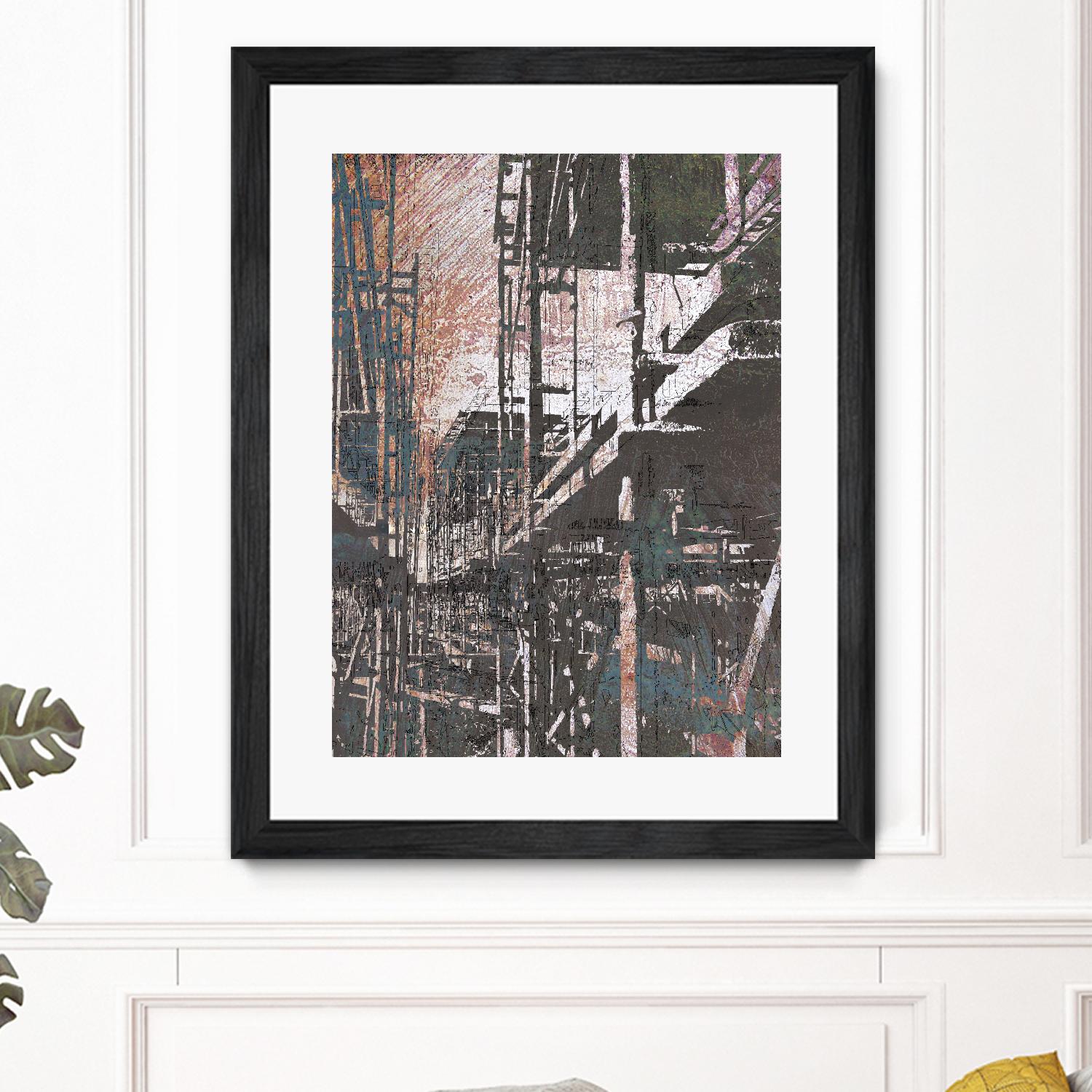 Scaffolds II by Enrico Varrasso on GIANT ART - white city scene