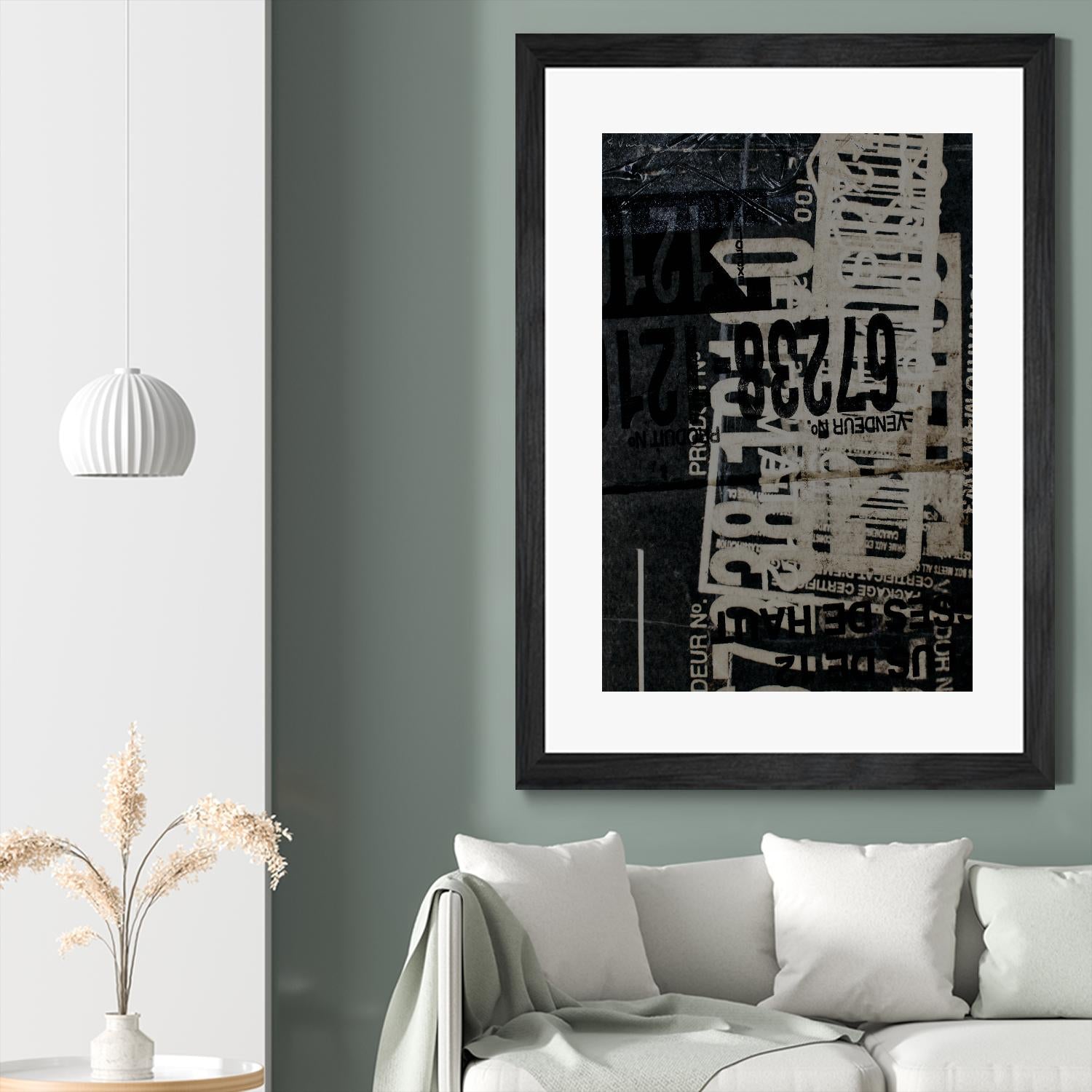 Greek to Me I by Enrico Varrasso on GIANT ART - grey abstract