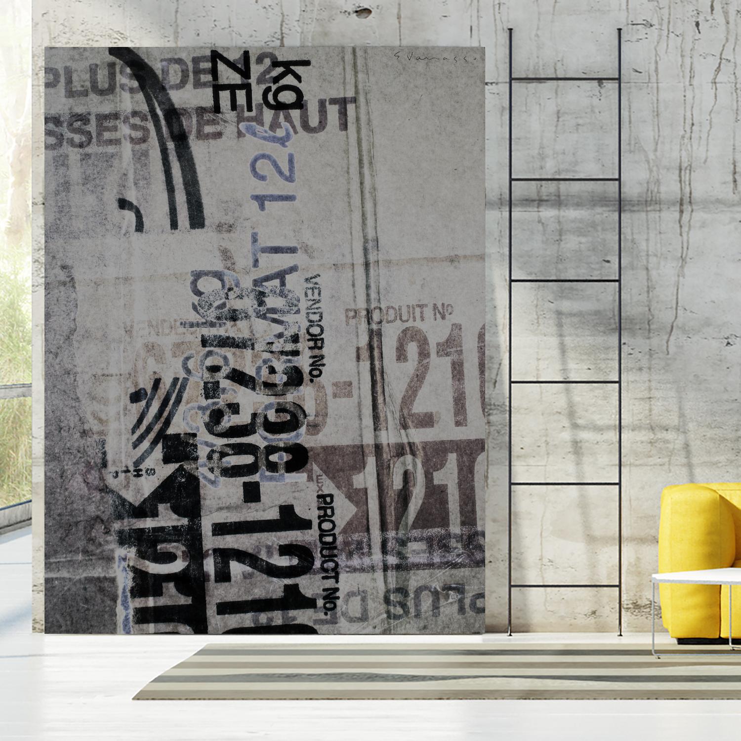 Greek to Me XX by Enrico Varrasso on GIANT ART - black abstract