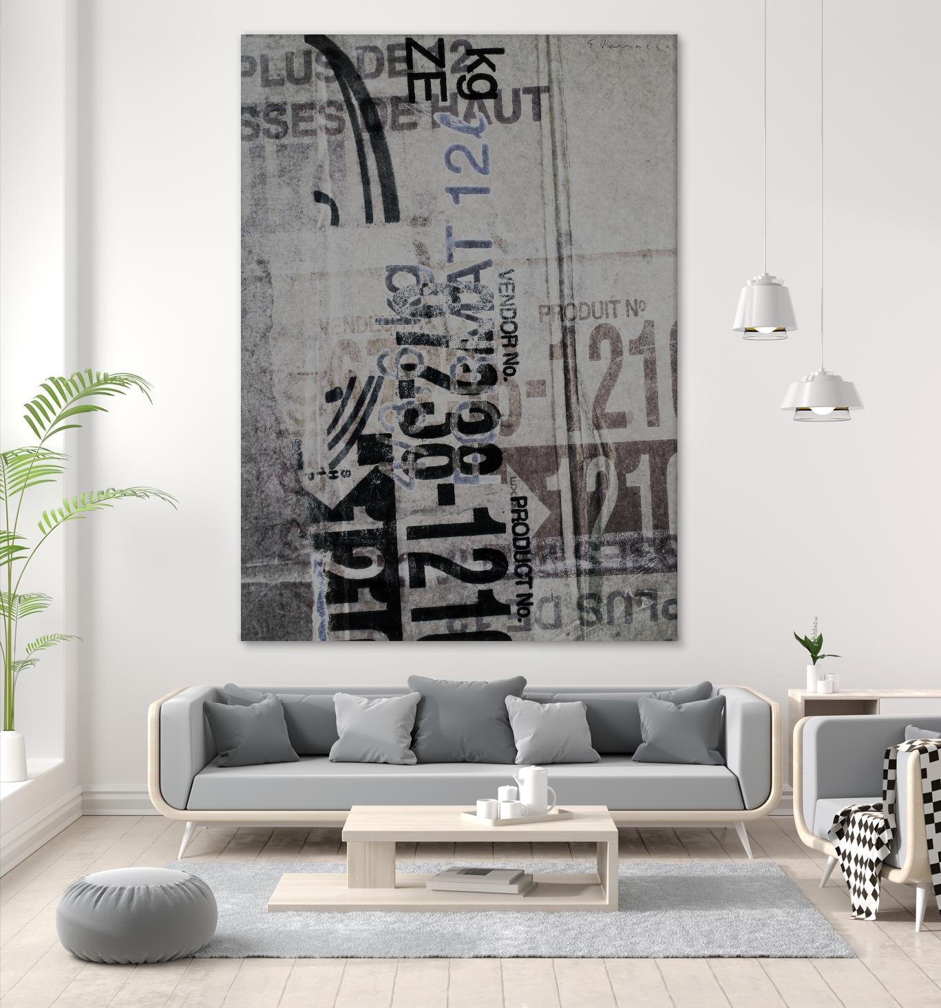 Greek to Me XX by Enrico Varrasso on GIANT ART - black abstract