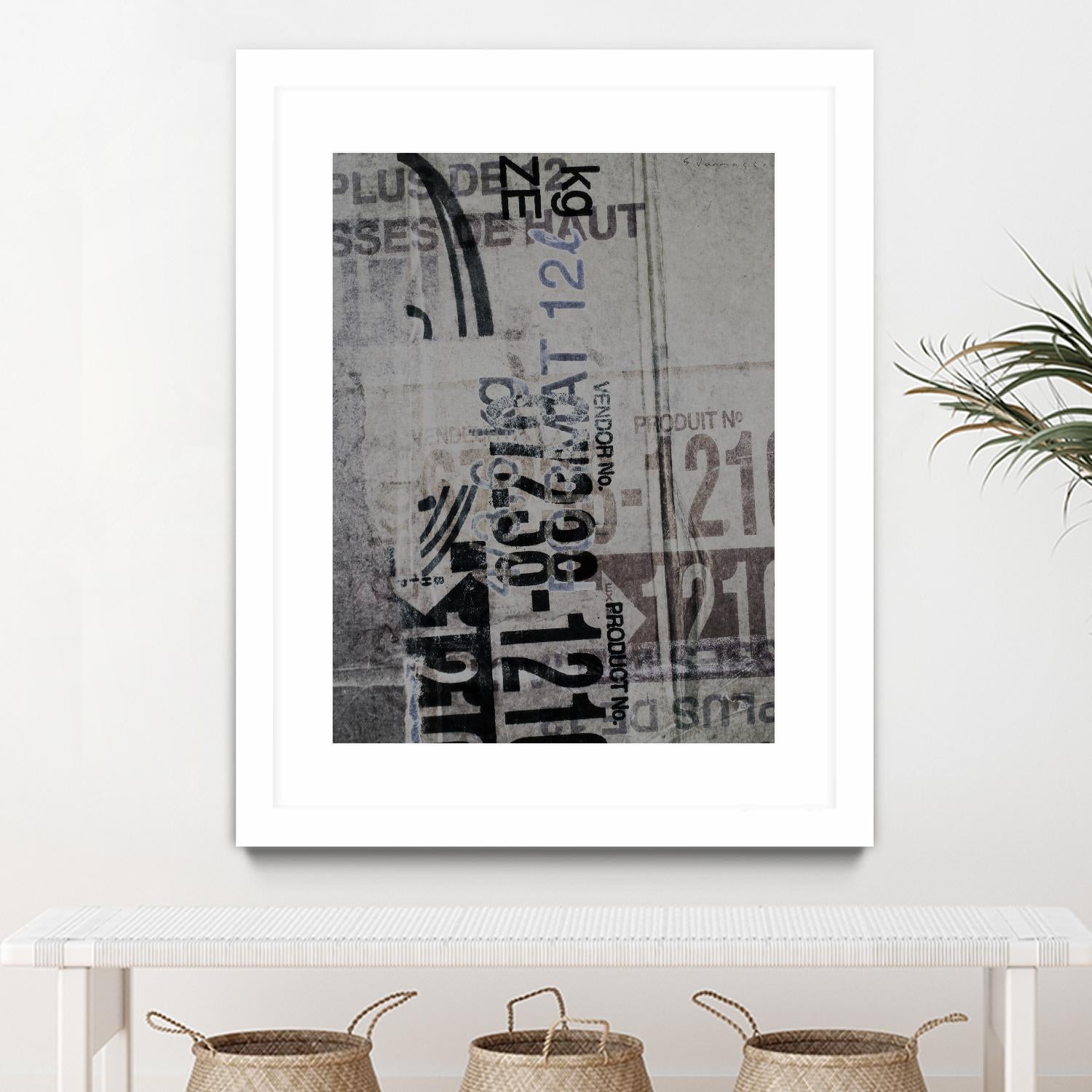 Greek to Me XX by Enrico Varrasso on GIANT ART - black abstract