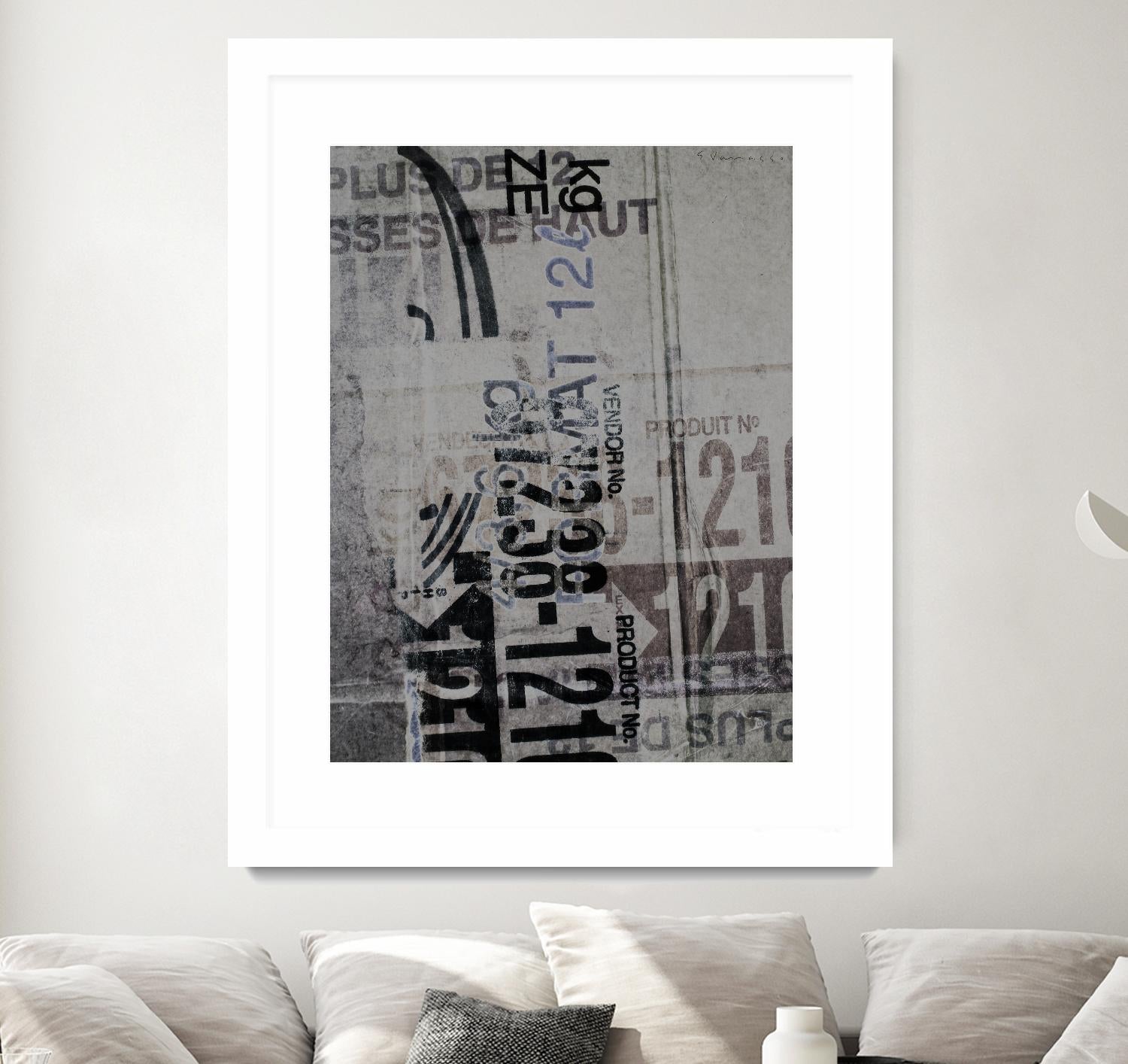 Greek to Me XX by Enrico Varrasso on GIANT ART - black abstract