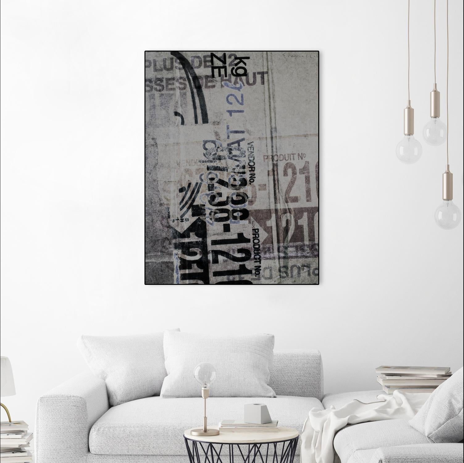 Greek to Me XX by Enrico Varrasso on GIANT ART - black abstract