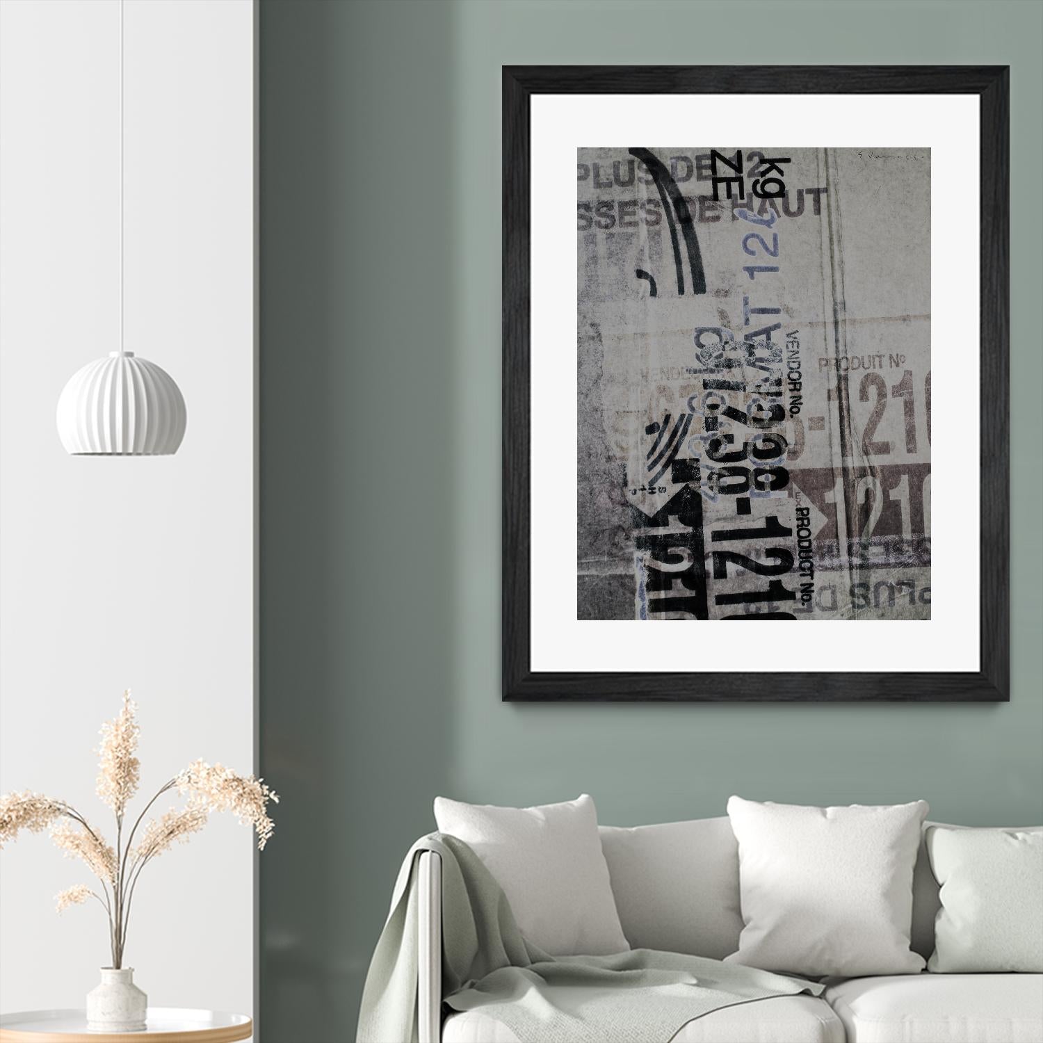 Greek to Me XX by Enrico Varrasso on GIANT ART - black abstract