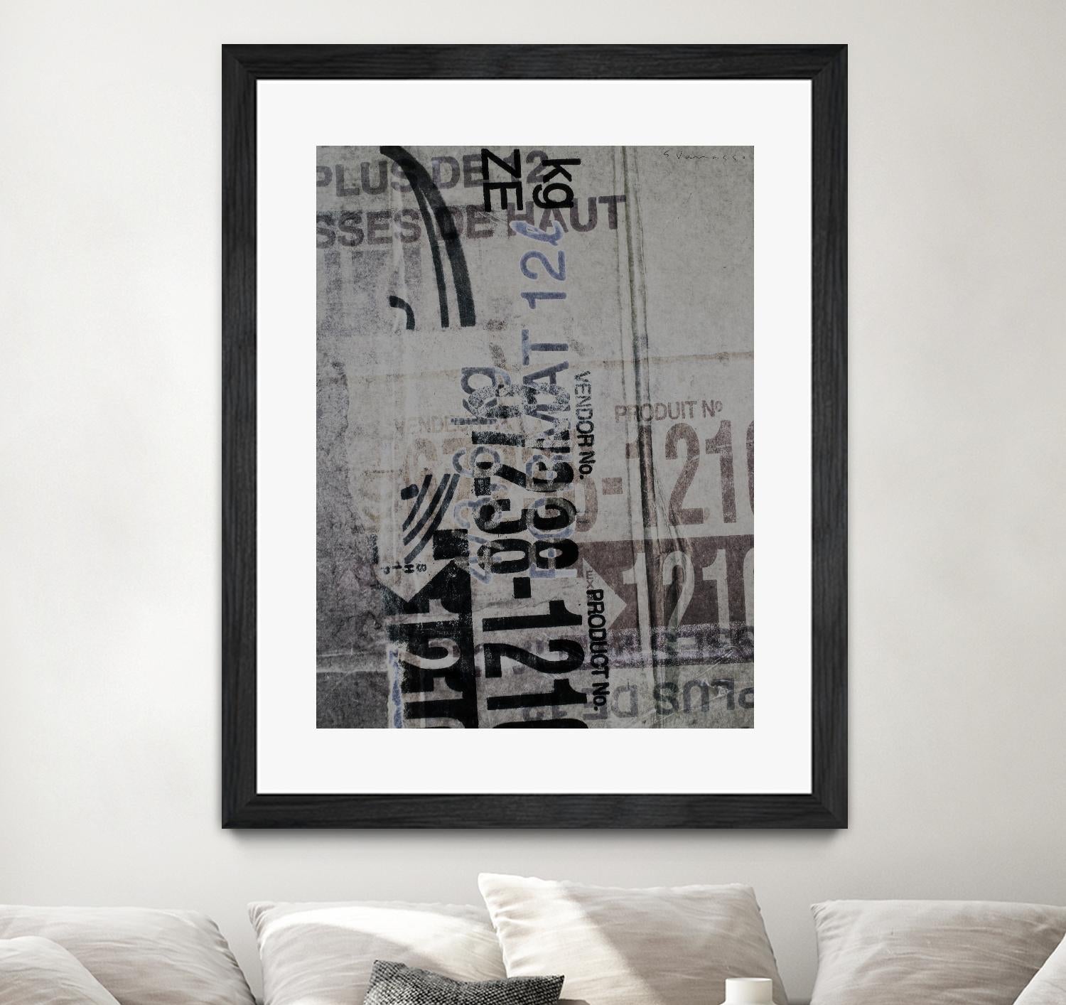 Greek to Me XX by Enrico Varrasso on GIANT ART - black abstract