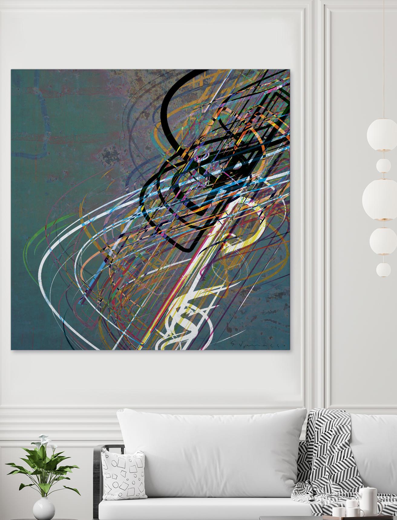 Electrical Currents I by Enrico Varrasso on GIANT ART - black abstract