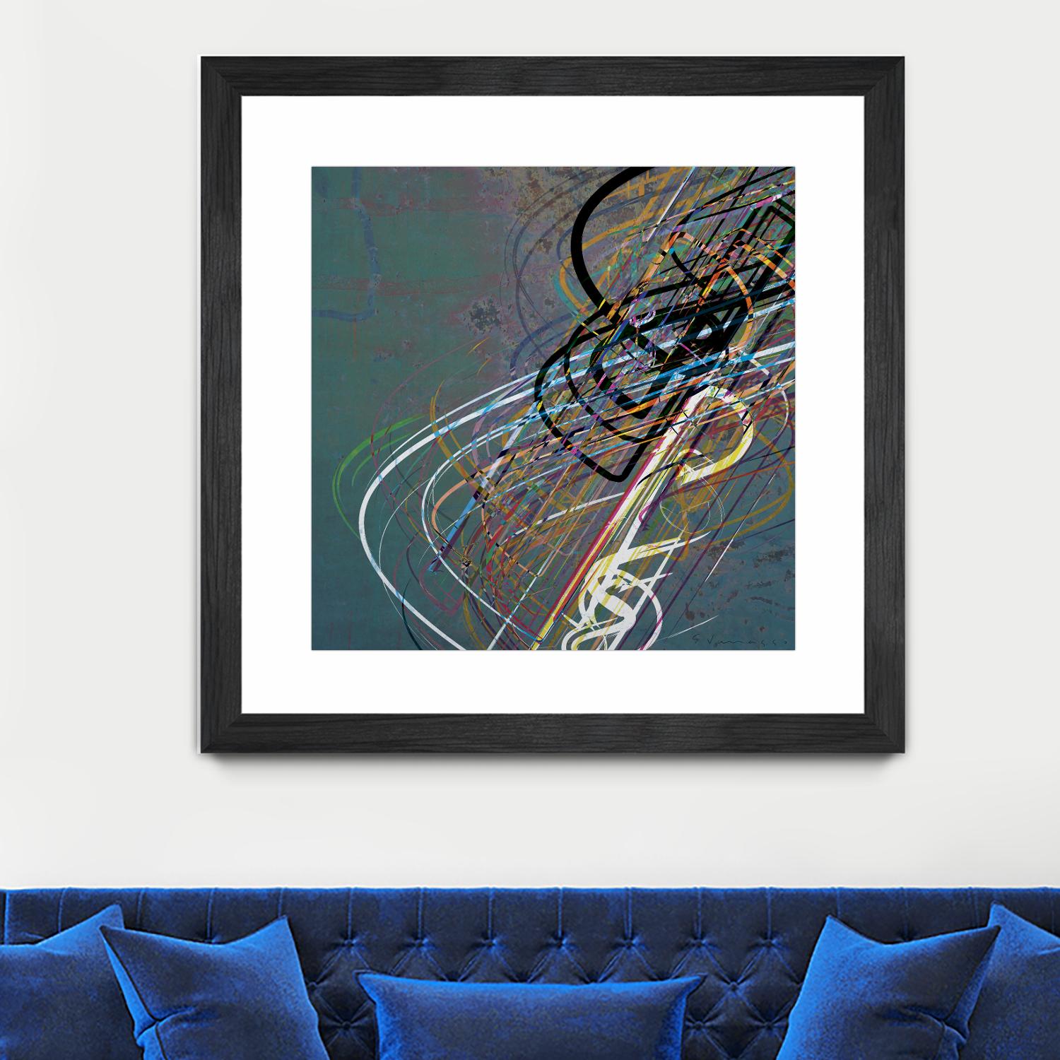 Electrical Currents I by Enrico Varrasso on GIANT ART - black abstract