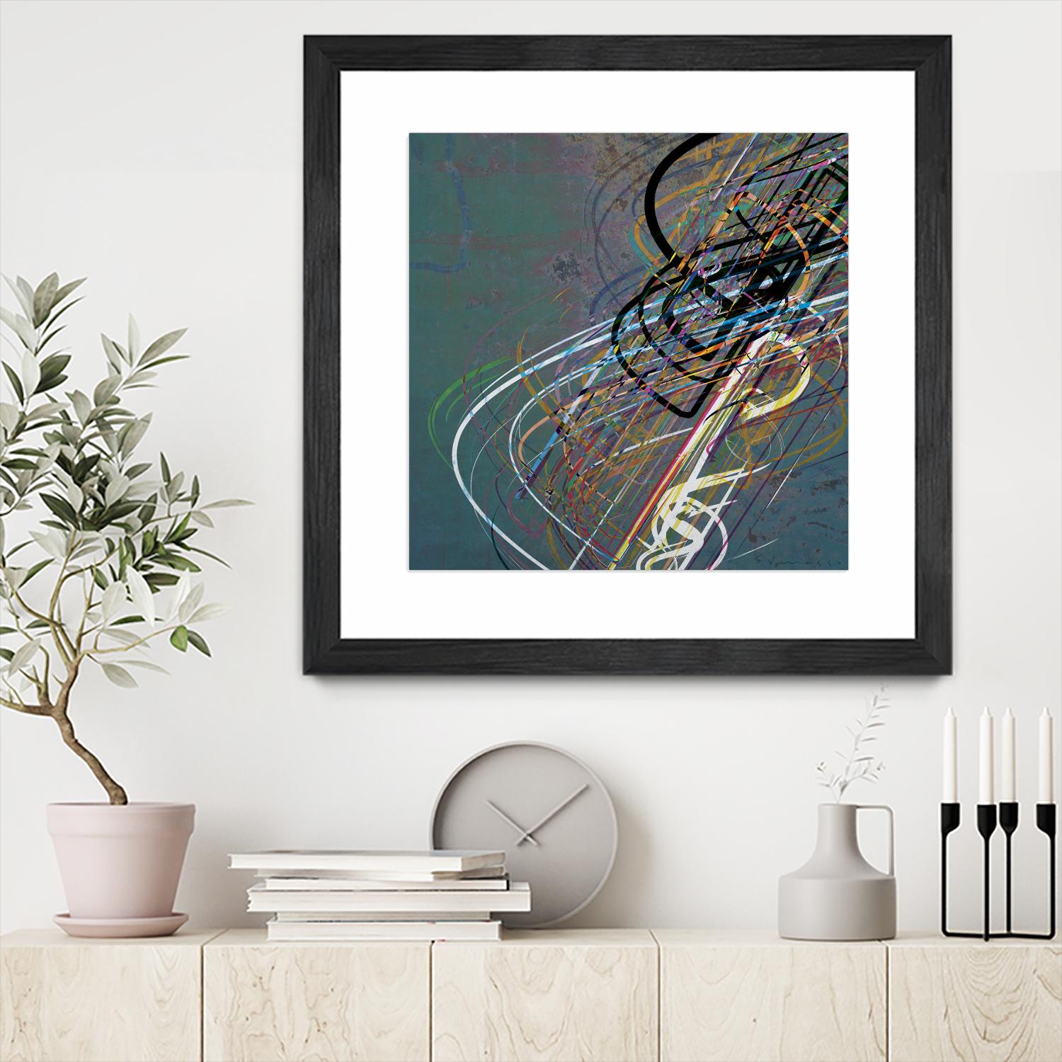 Electrical Currents I by Enrico Varrasso on GIANT ART - black abstract