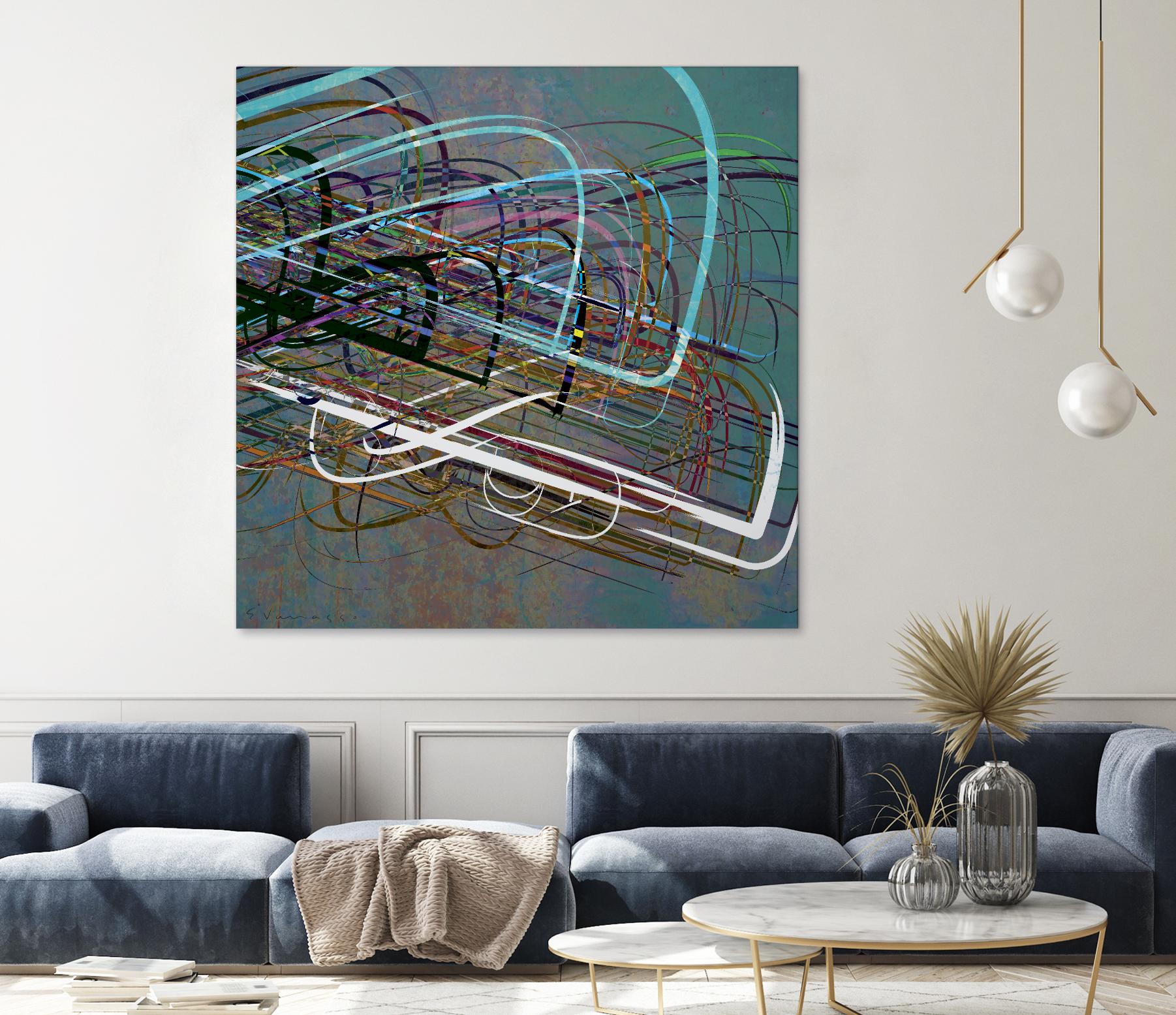 Electrical Currents III by Enrico Varrasso on GIANT ART - black abstract