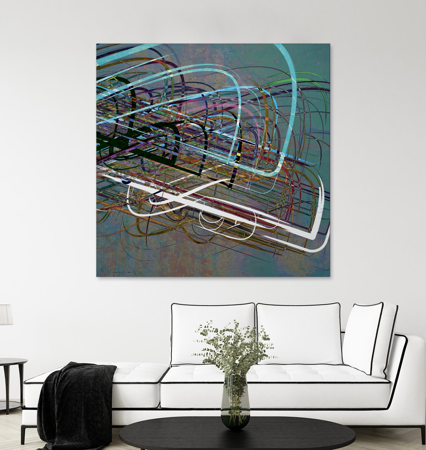 Electrical Currents III by Enrico Varrasso on GIANT ART - black abstract