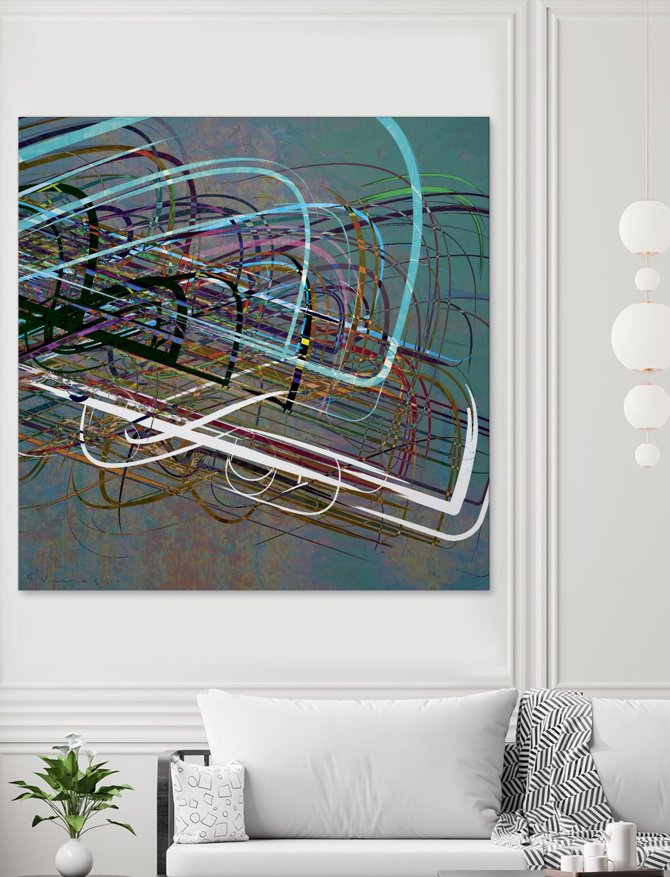 Electrical Currents III by Enrico Varrasso on GIANT ART - black abstract