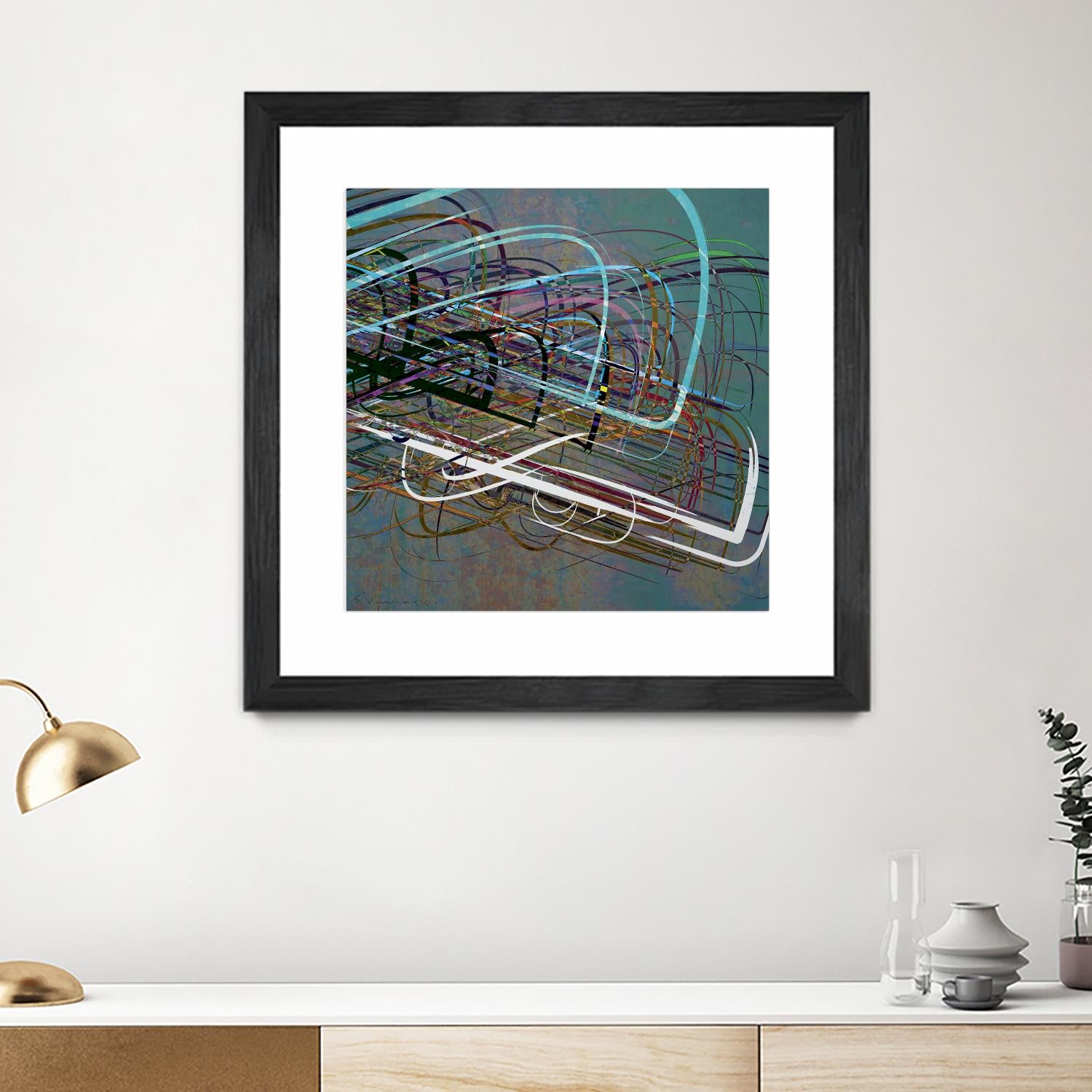 Electrical Currents III by Enrico Varrasso on GIANT ART - black abstract