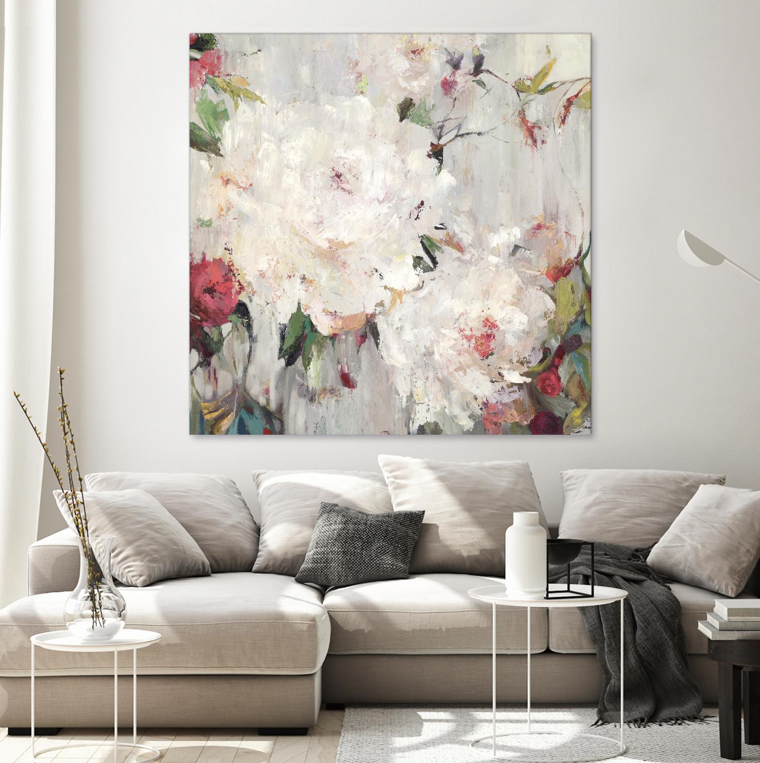 Big Bouquette III by Ella K on GIANT ART - red floral