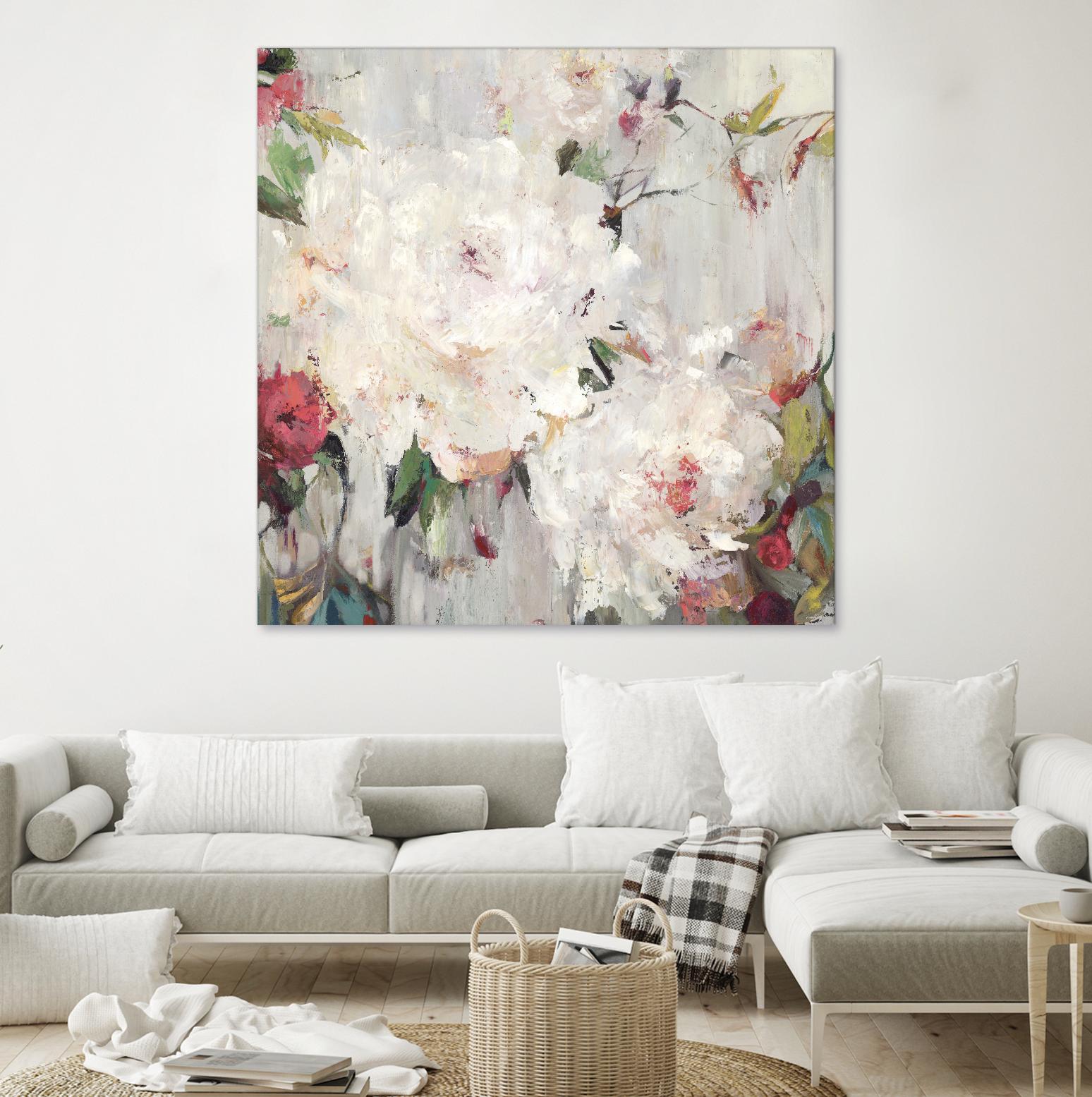 Big Bouquette III by Ella K on GIANT ART - red floral
