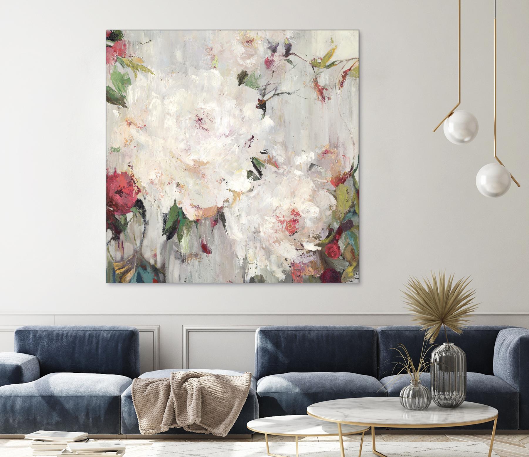 Big Bouquette III by Ella K on GIANT ART - red floral