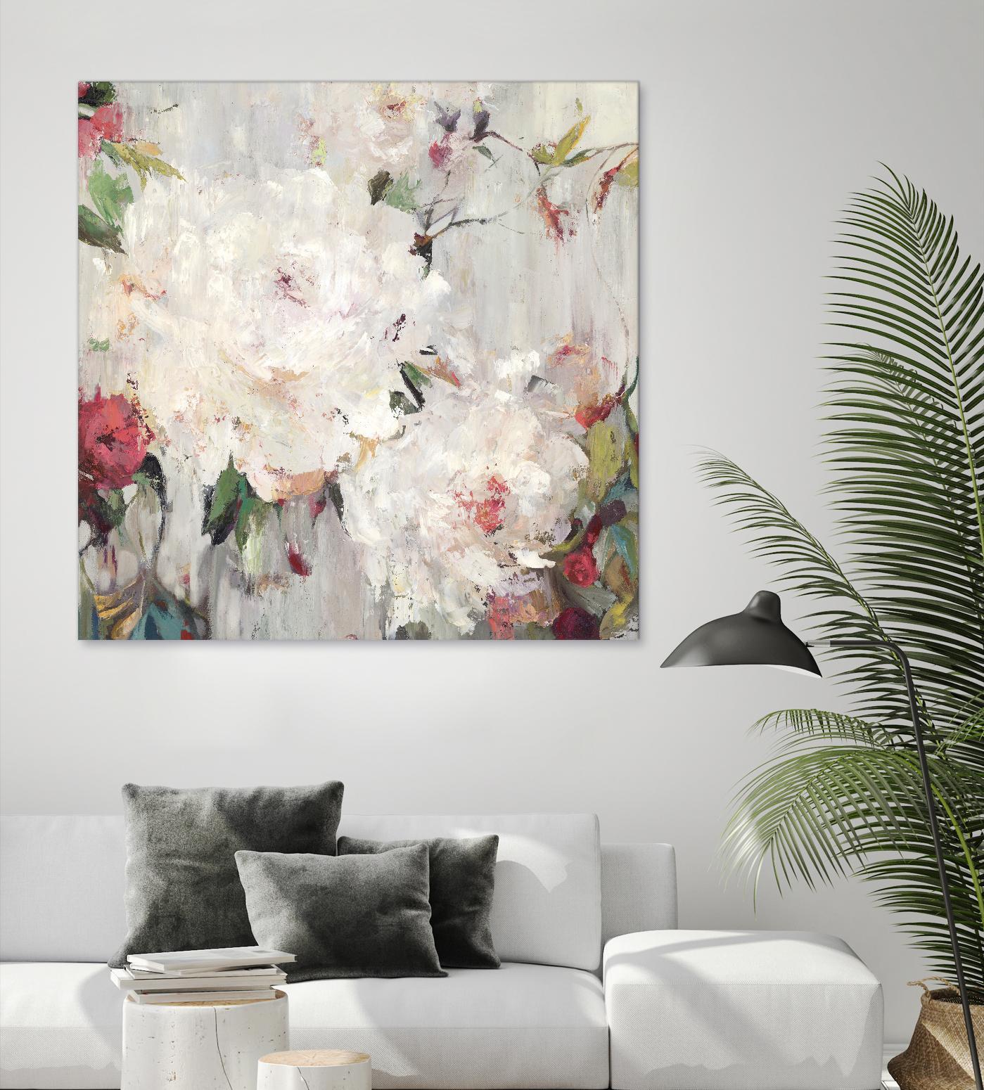 Big Bouquette III by Ella K on GIANT ART - red floral