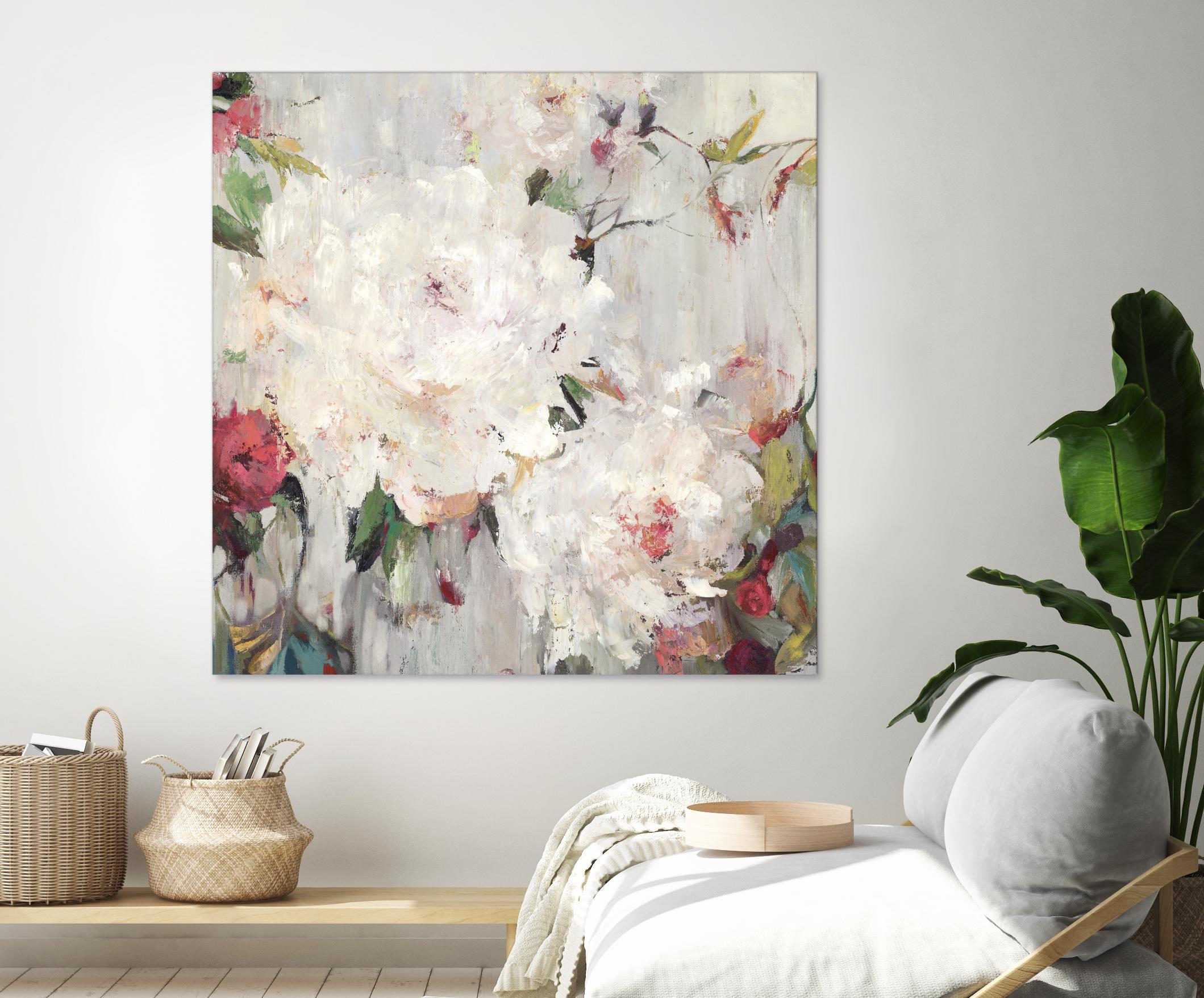 Big Bouquette III by Ella K on GIANT ART - red floral