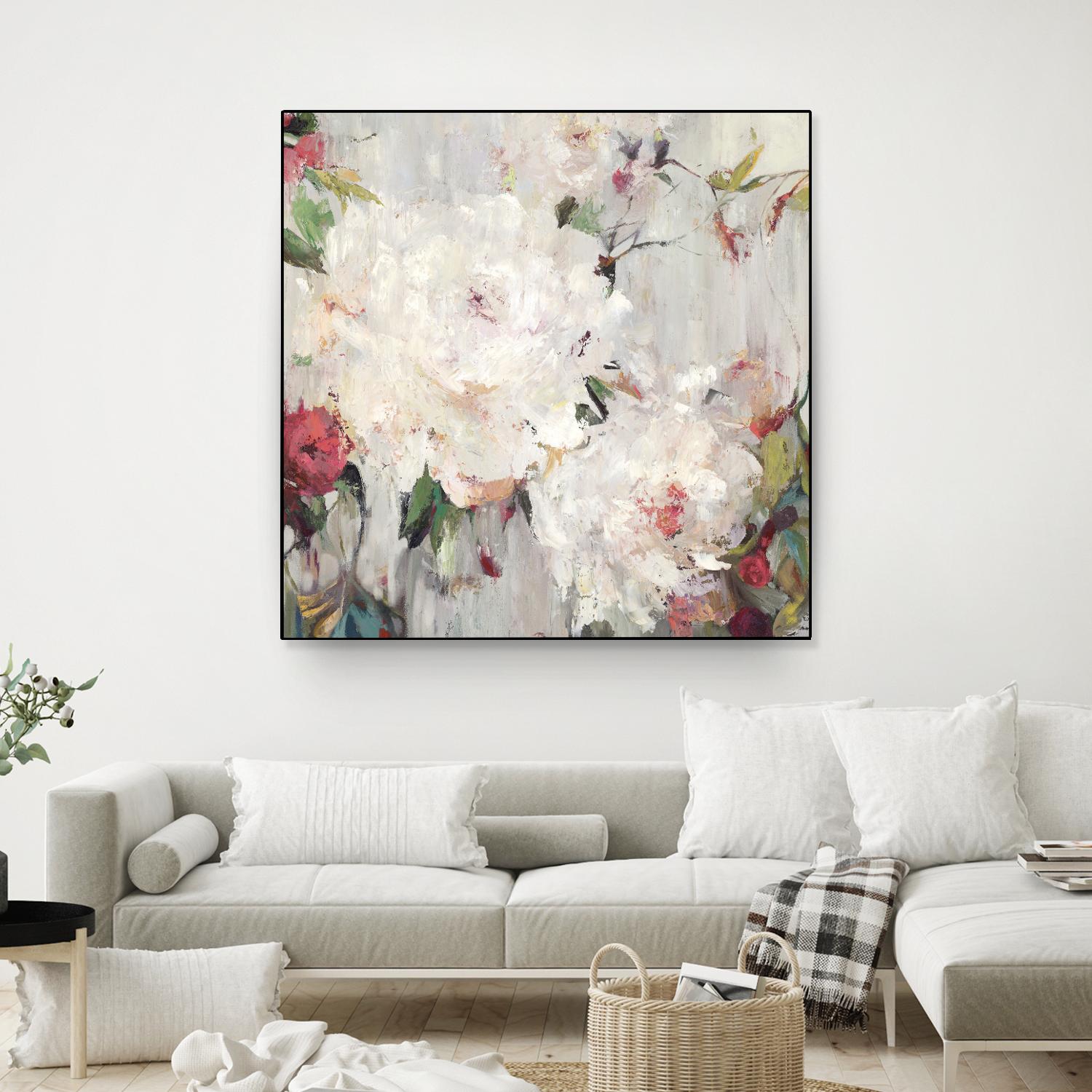 Big Bouquette III by Ella K on GIANT ART - red floral