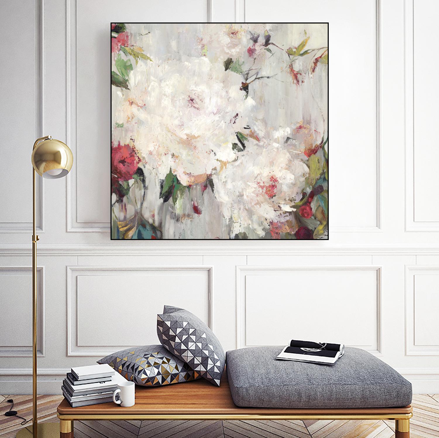 Big Bouquette III by Ella K on GIANT ART - red floral