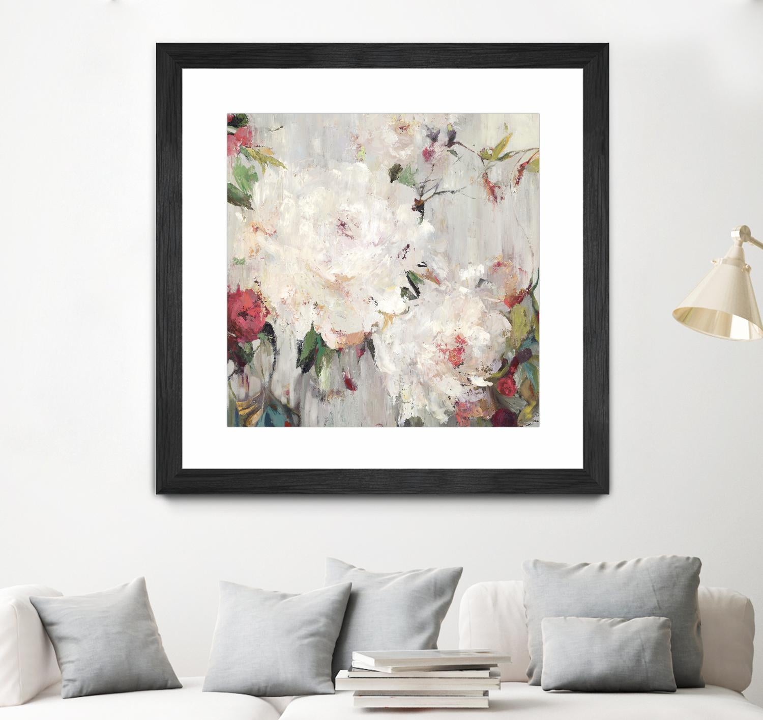 Big Bouquette III by Ella K on GIANT ART - red floral