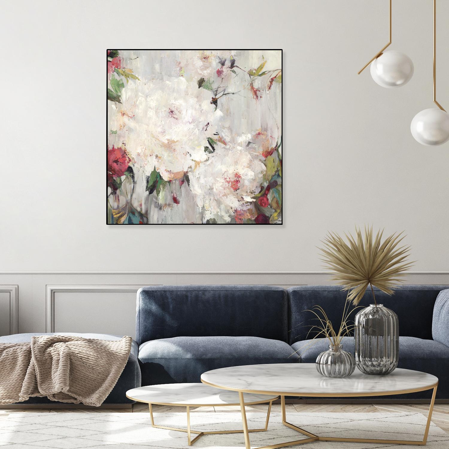 Big Bouquette III by Ella K on GIANT ART - red floral