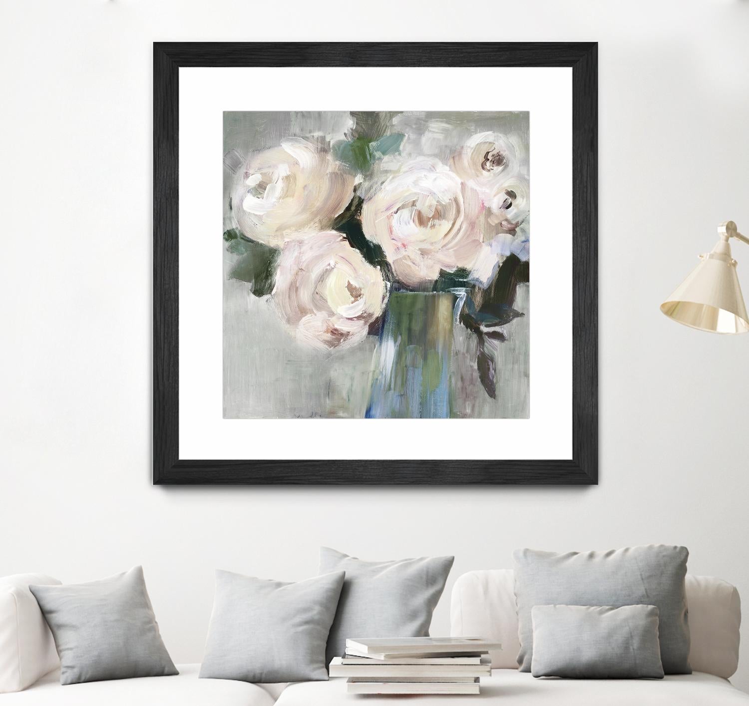 Pale Pink Bouquet II by Valeria Mravyan on GIANT ART - green floral