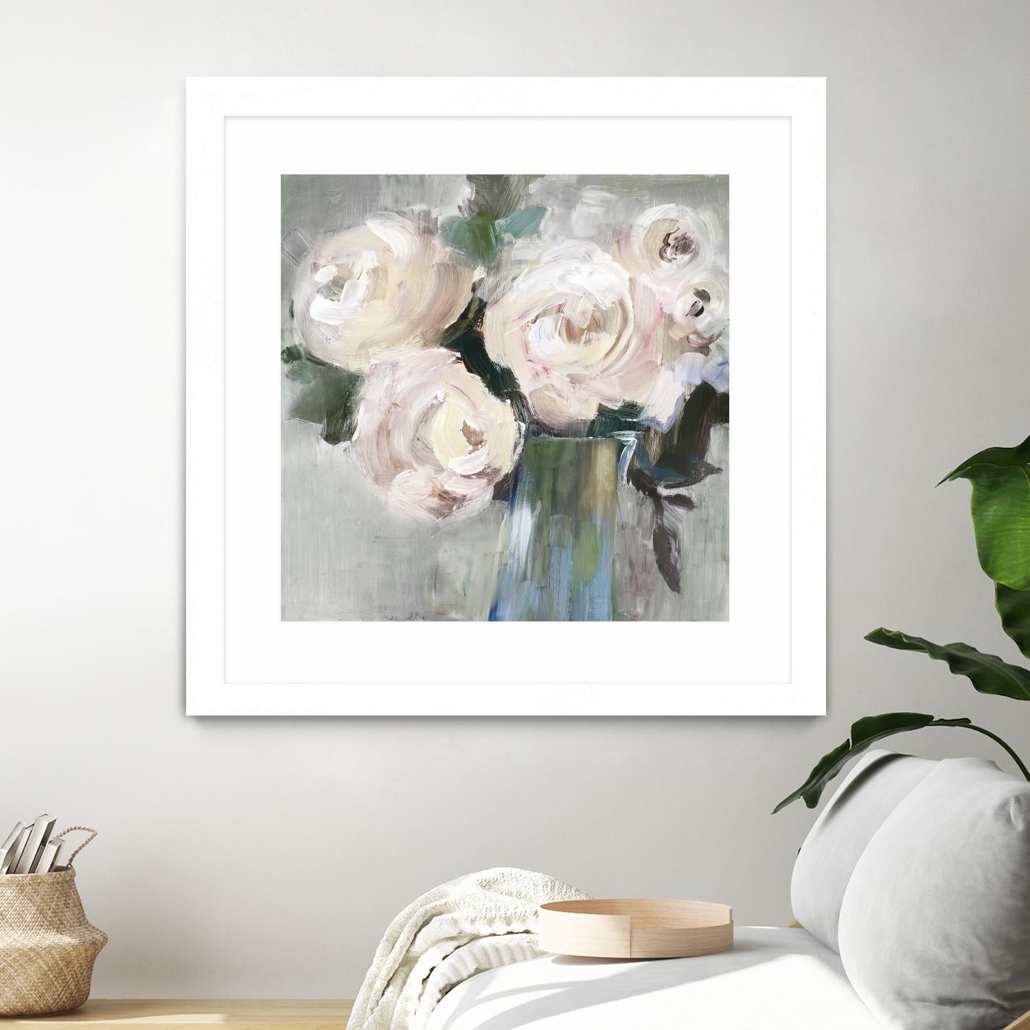 Pale Pink Bouquet II by Valeria Mravyan on GIANT ART - green floral