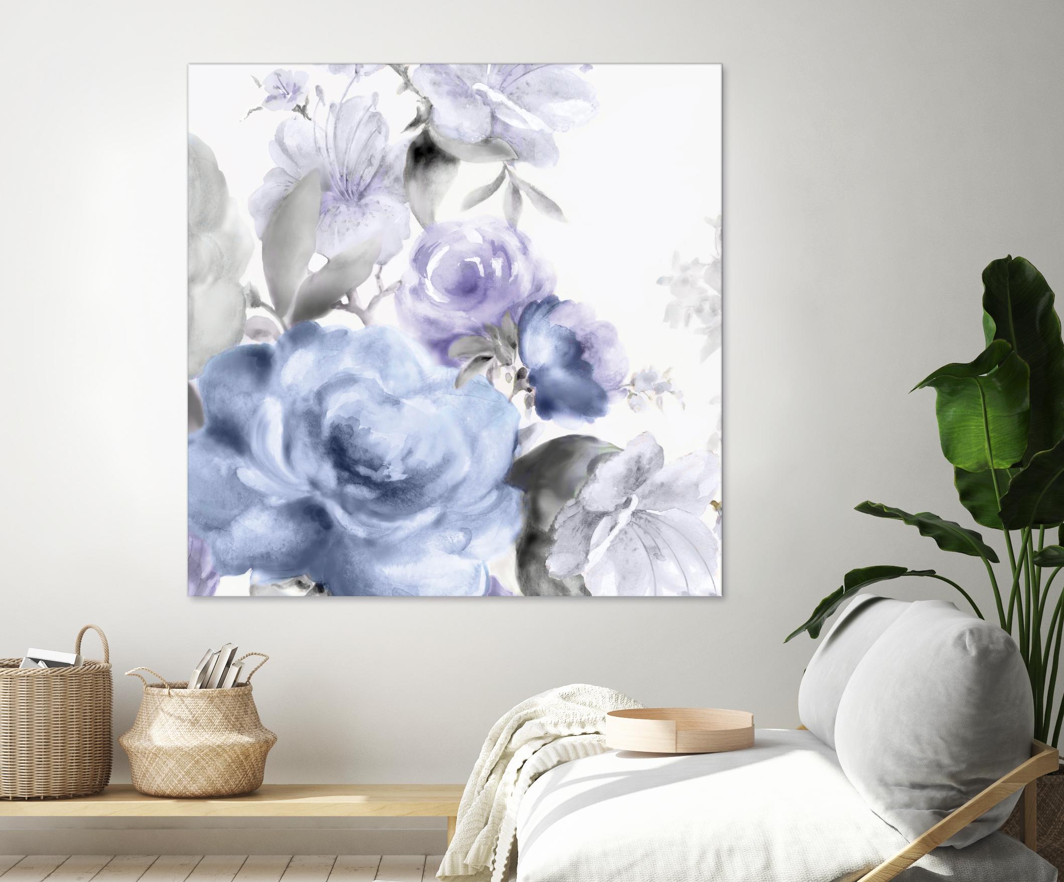 Light Floral I by Eva Watts on GIANT ART - purple floral