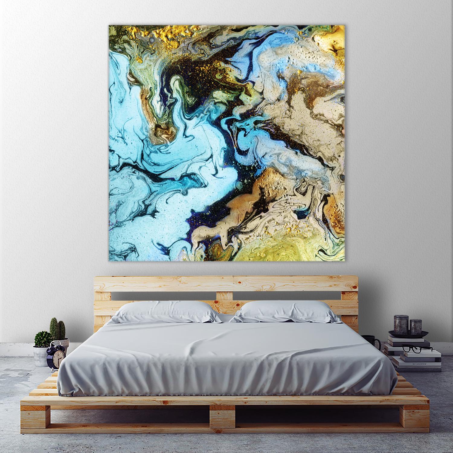 Marble I by Eva Watts on GIANT ART - yellow abstract