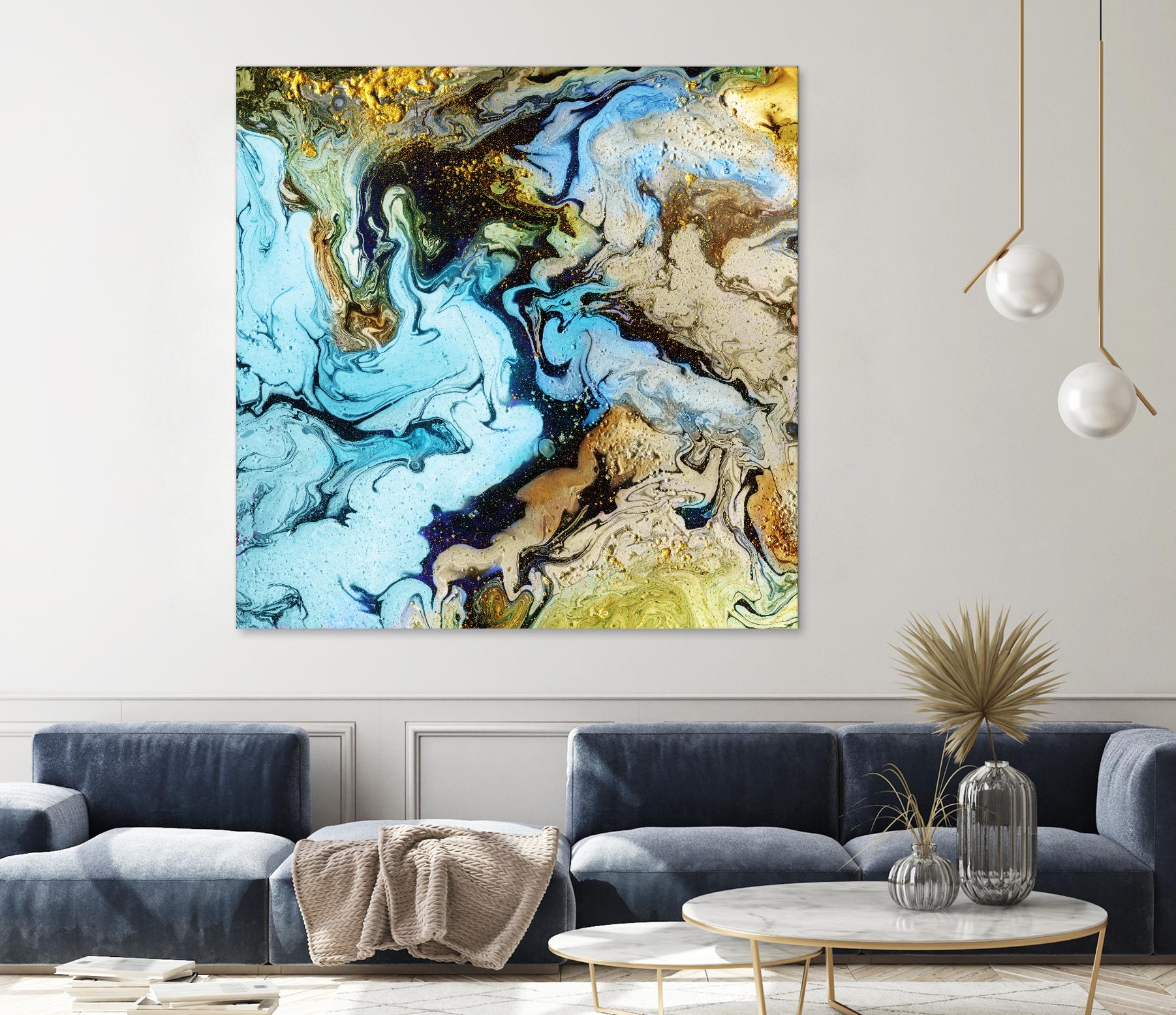 Marble I by Eva Watts on GIANT ART - yellow abstract