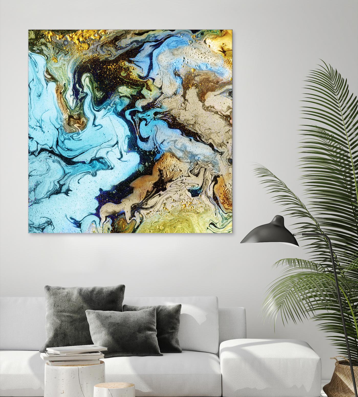 Marble I by Eva Watts on GIANT ART - yellow abstract