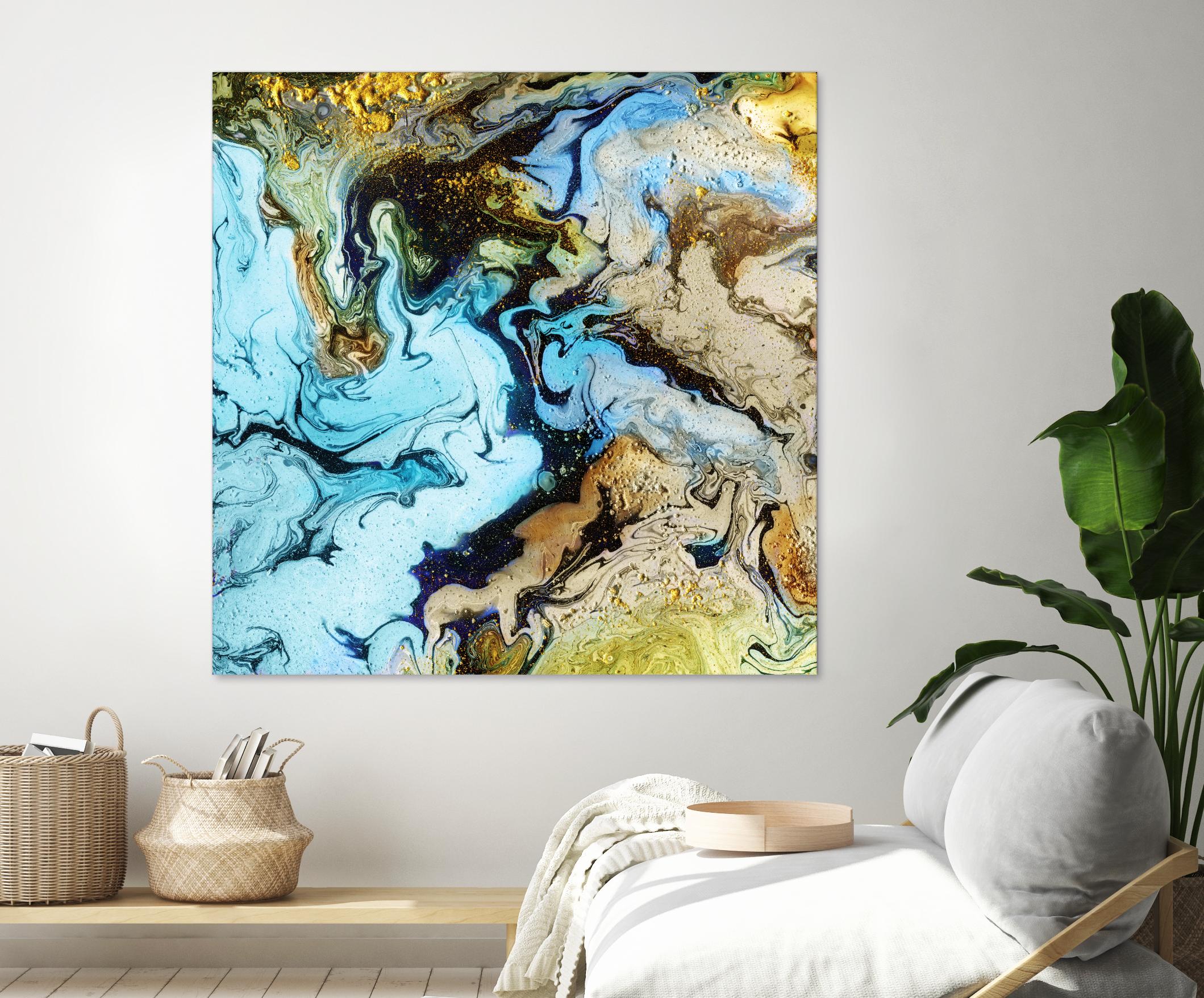 Marble I by Eva Watts on GIANT ART - yellow abstract