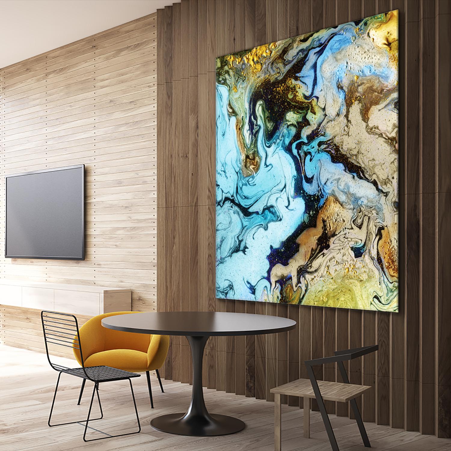 Marble I by Eva Watts on GIANT ART - yellow abstract