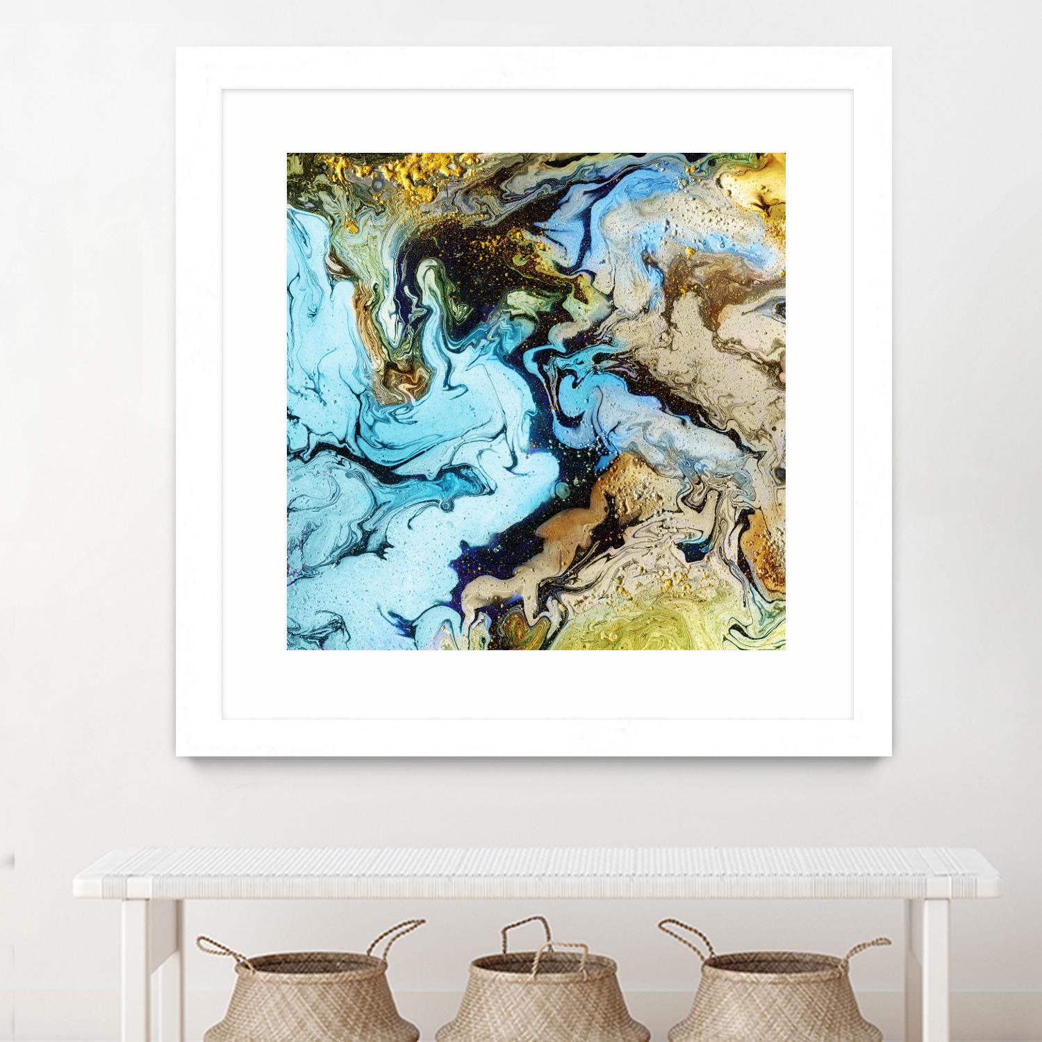 Marble I by Eva Watts on GIANT ART - yellow abstract